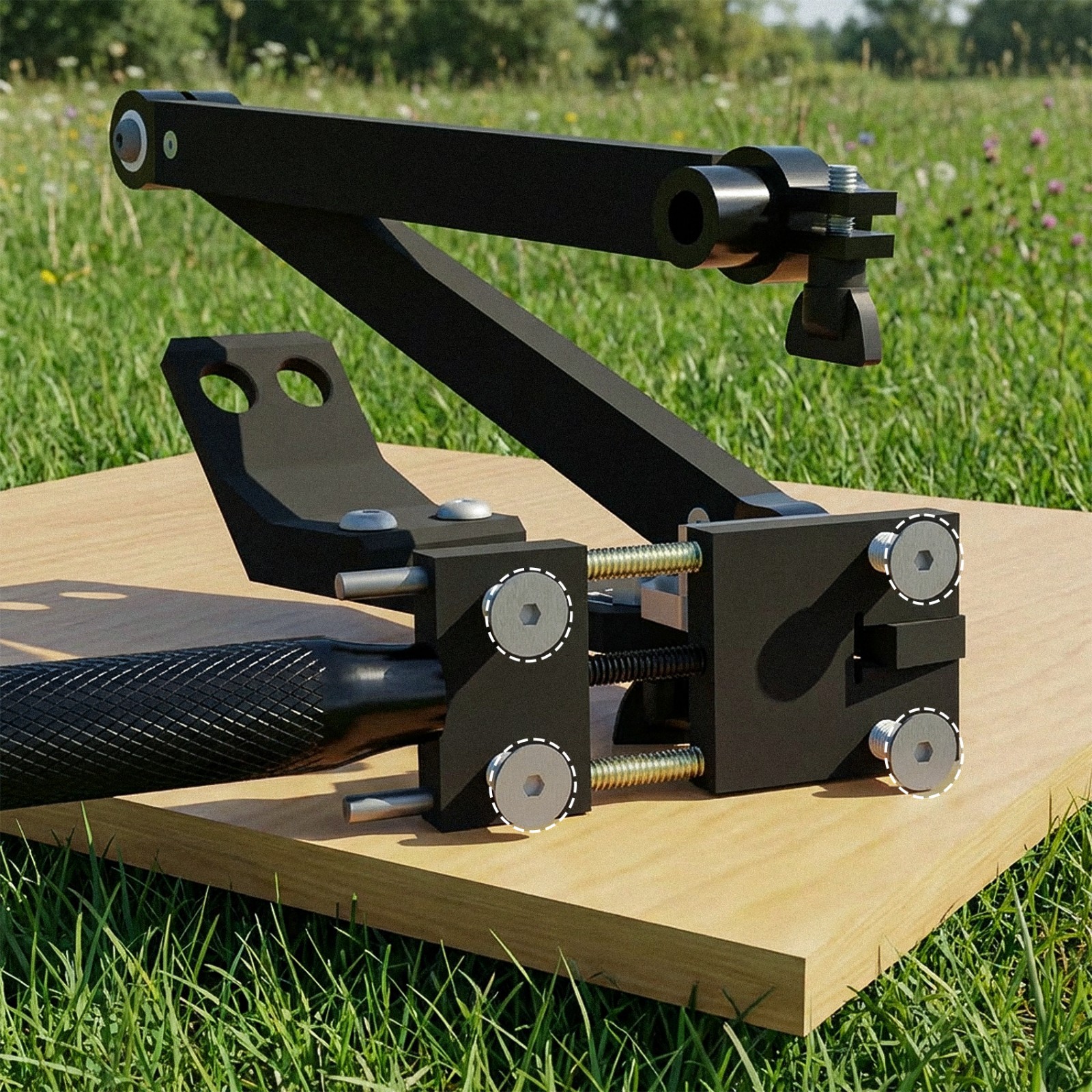 NEW Lawn Mower Blade Sharpener 15°-45° Adjustable Lawnmower Blade Sharpener US