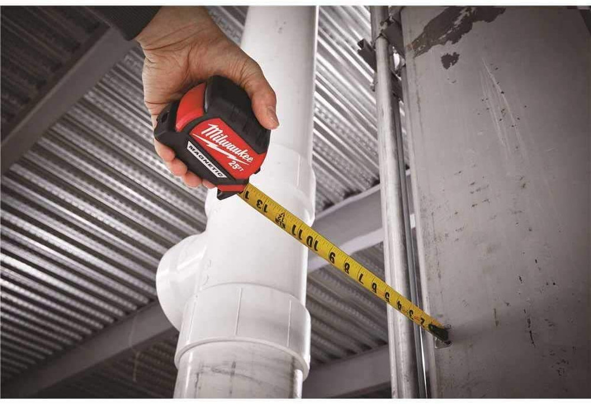 Milwaukee Tool 48-22-7125 Magnetic Tape Measure 25 Ft X 1.83 Inch, 2 Pack