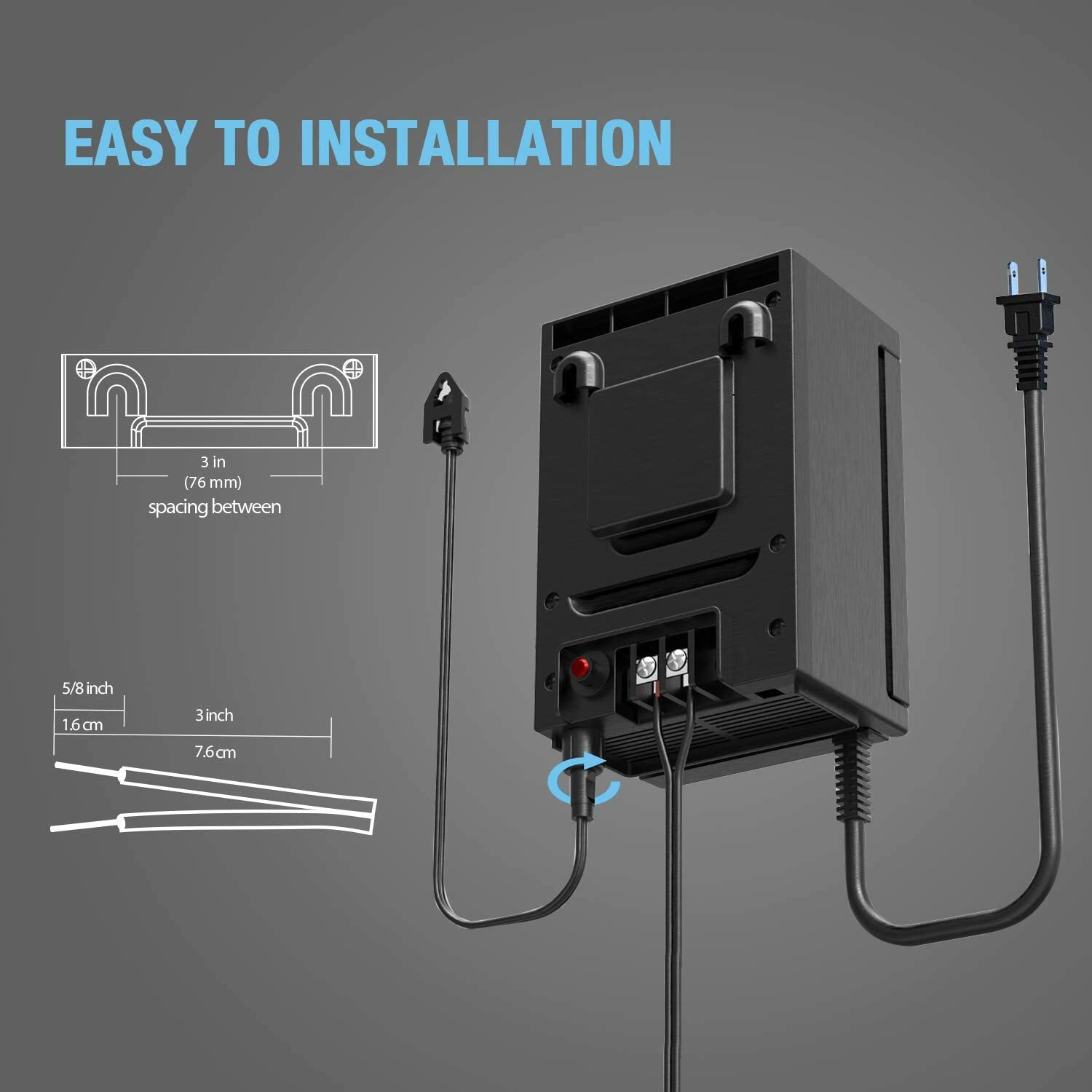 GOODSMANN 120W Low Voltage Transformer for Outdoor Garden Yard