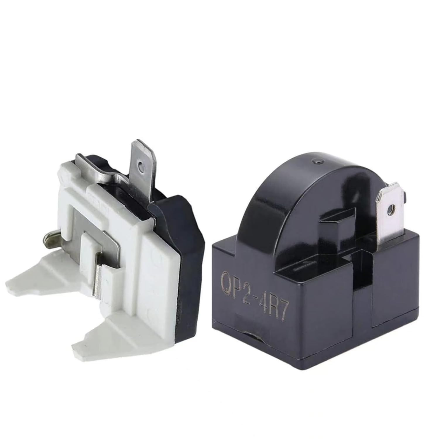 Reliable 1Pin 4.7 Ohm Refrigerator Relay and Overload Protector Kit – 12 Amps