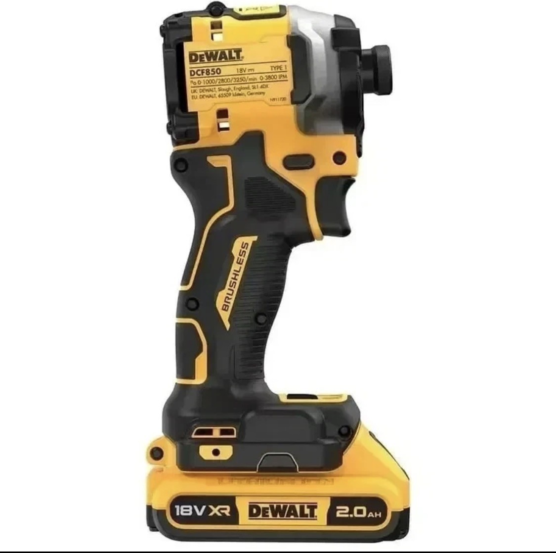 DEWALT DCF850 20V Brushless High Torque Cordless Impact Driver 3250RPM Tool Gift