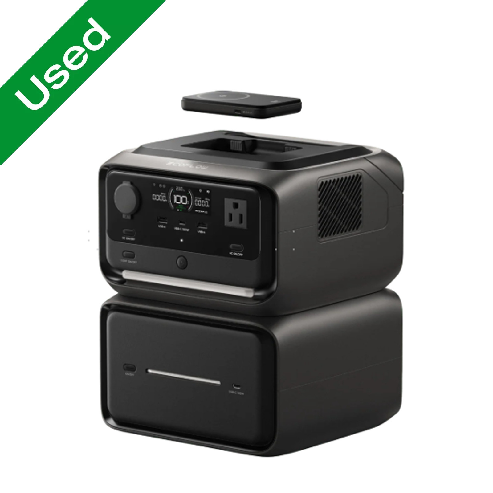 EcoFlow Wireleess River 3 Plus Portable Power Station with EB600 Extra Battery