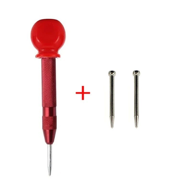 2 Super Strong Automatic Centre Punch Adjustable Spring Loaded Metal Drill TooL