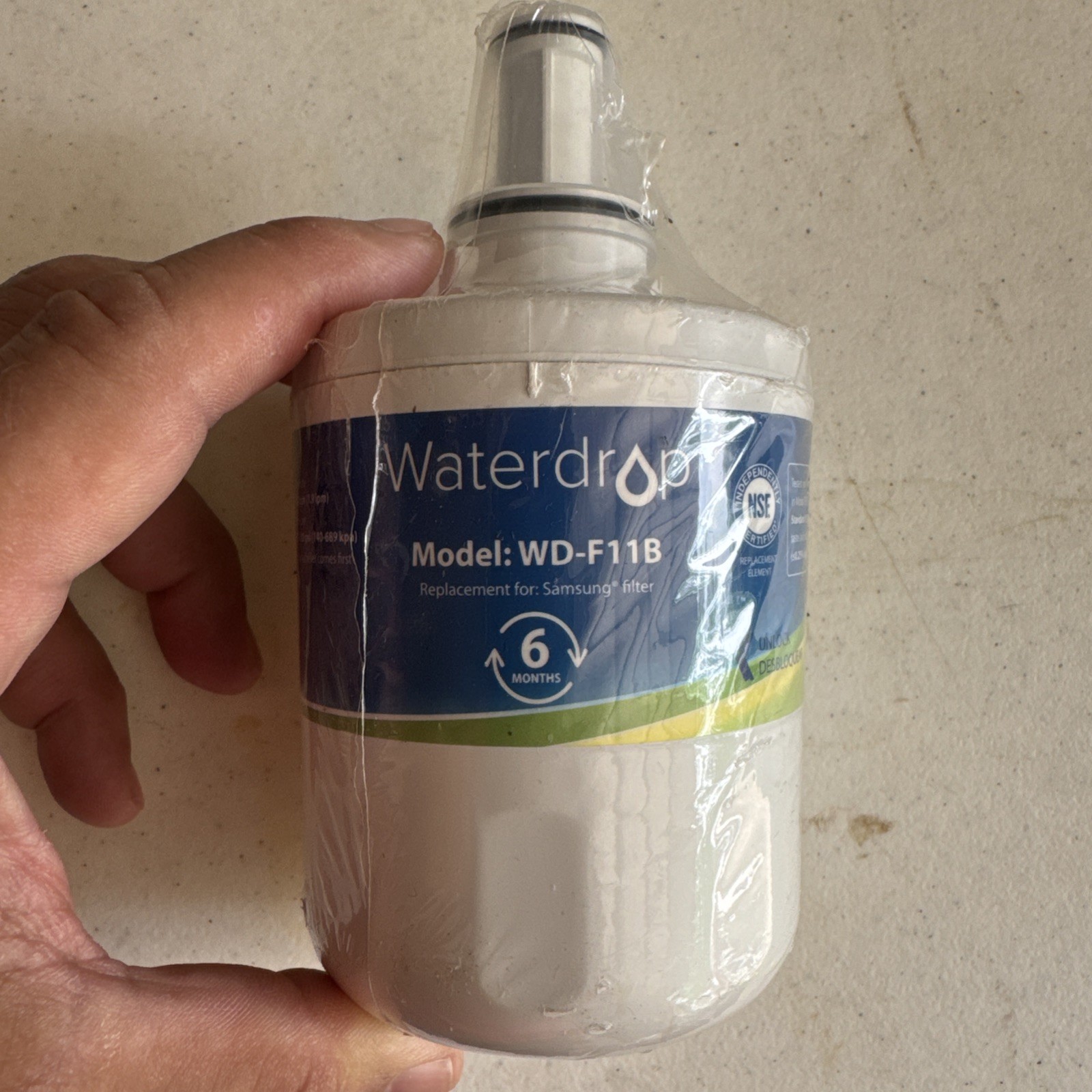 Water Filter Waterdrop Refrigerator WD-F11B Replacement 6 Months !New Sealed!