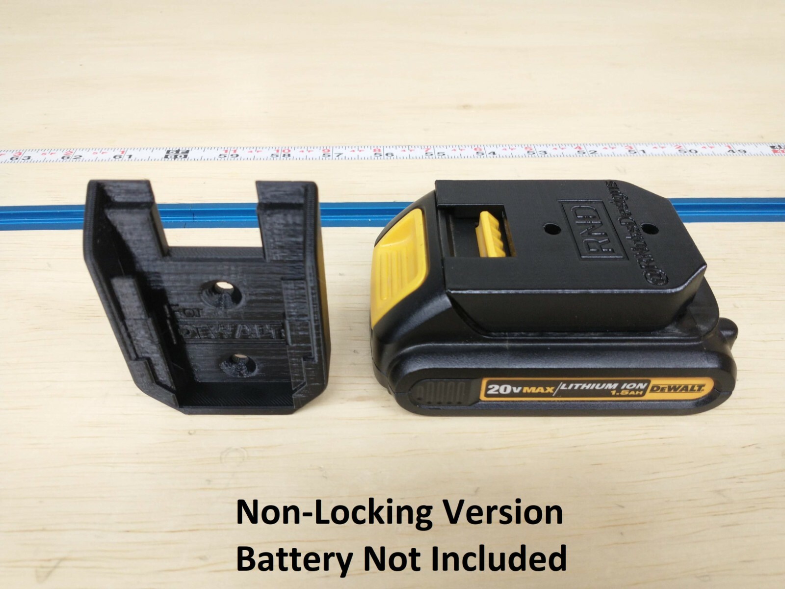 Wall Mount for DeWalt DCB101 Charger with Optional 20v Max Battery Mounts