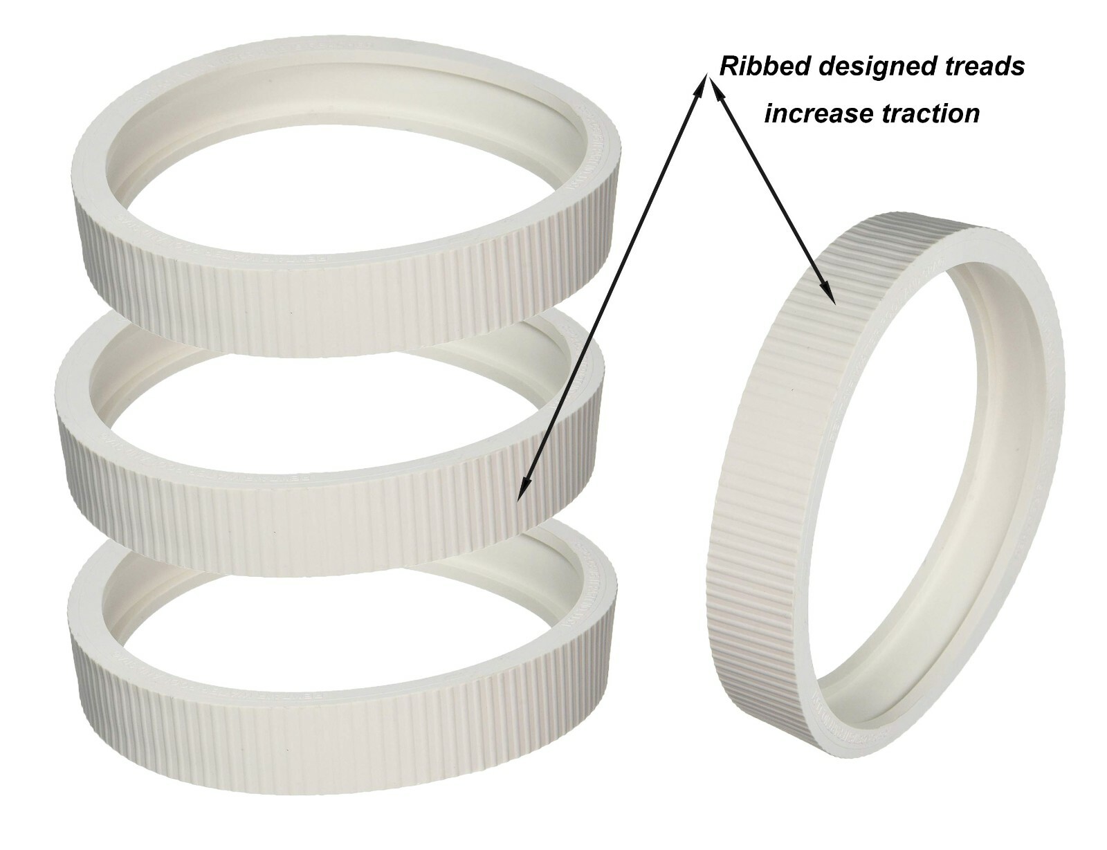 4 Pack Wheel Rubber Tire for Pentair Legend Pool Cleaner Tire LLC1, 360007