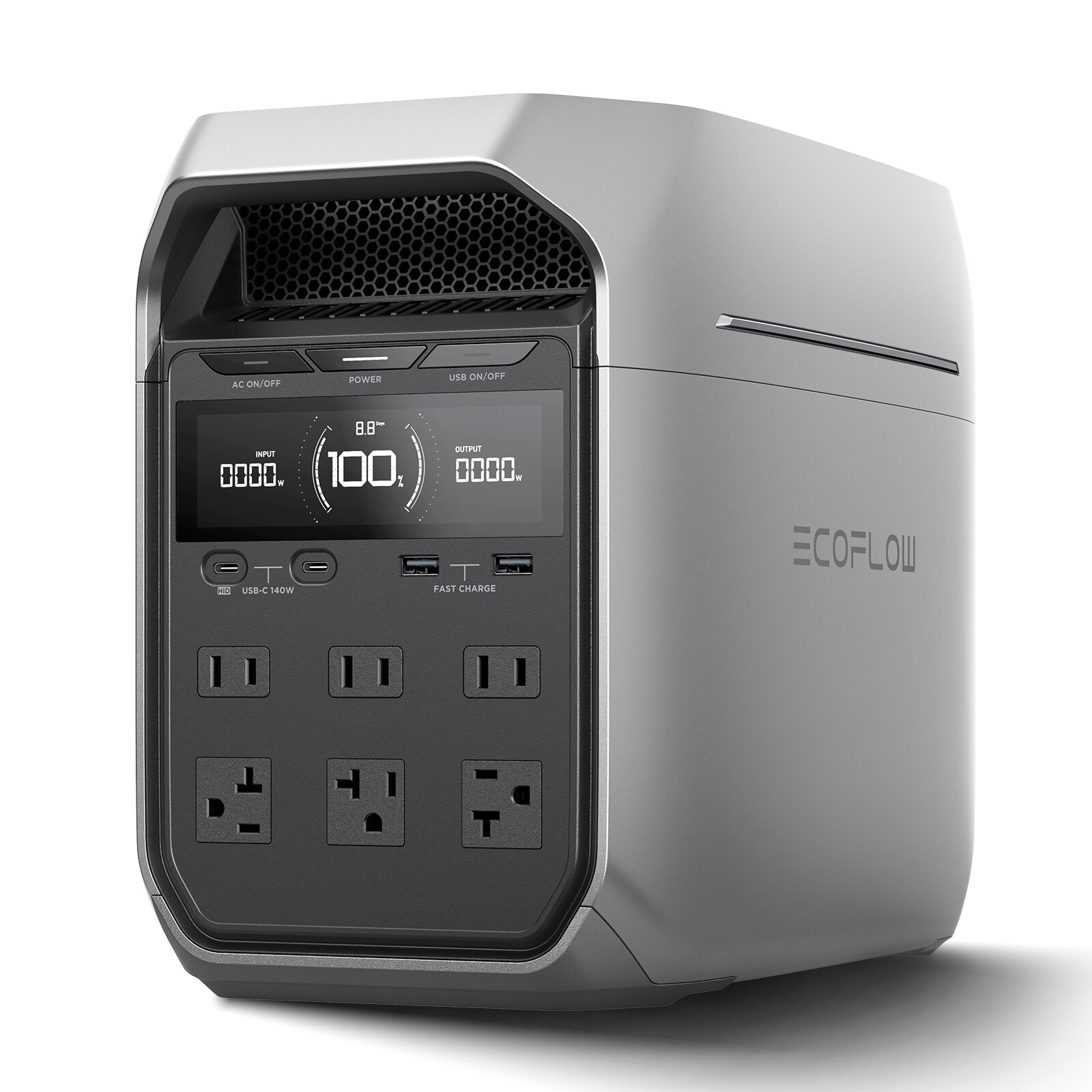 EcoFlow DELTA 3 Plus 1024Wh 1800W Portable Power Station LFP Battery Outdoors