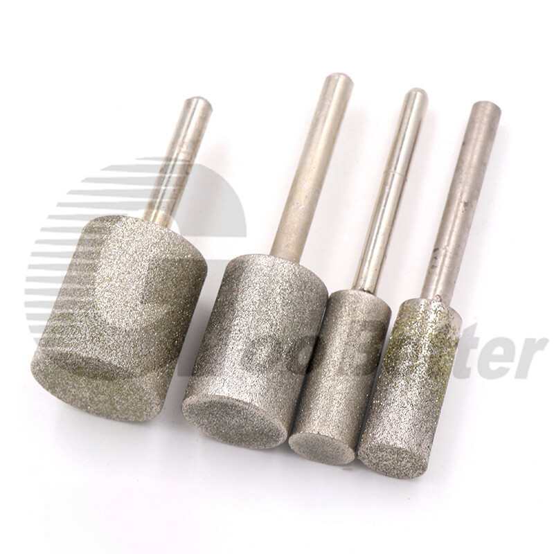 6mm-25mm Cylindrical Diamond Burr Grinding Drill Bits For Rotary Tool 6mm Shank