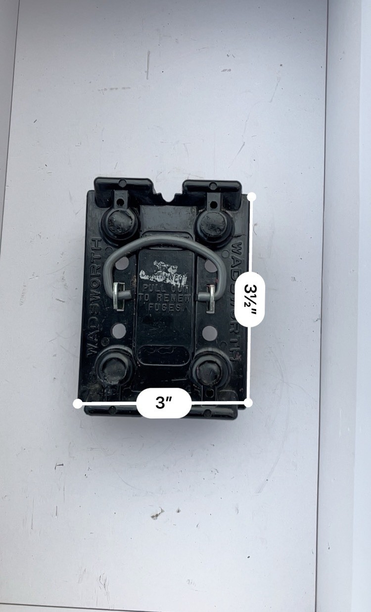 WADSWORTH “MAIN” 60A 250V Block and Fuse Holder Pullout Cat. No. 8038-57 New!!
