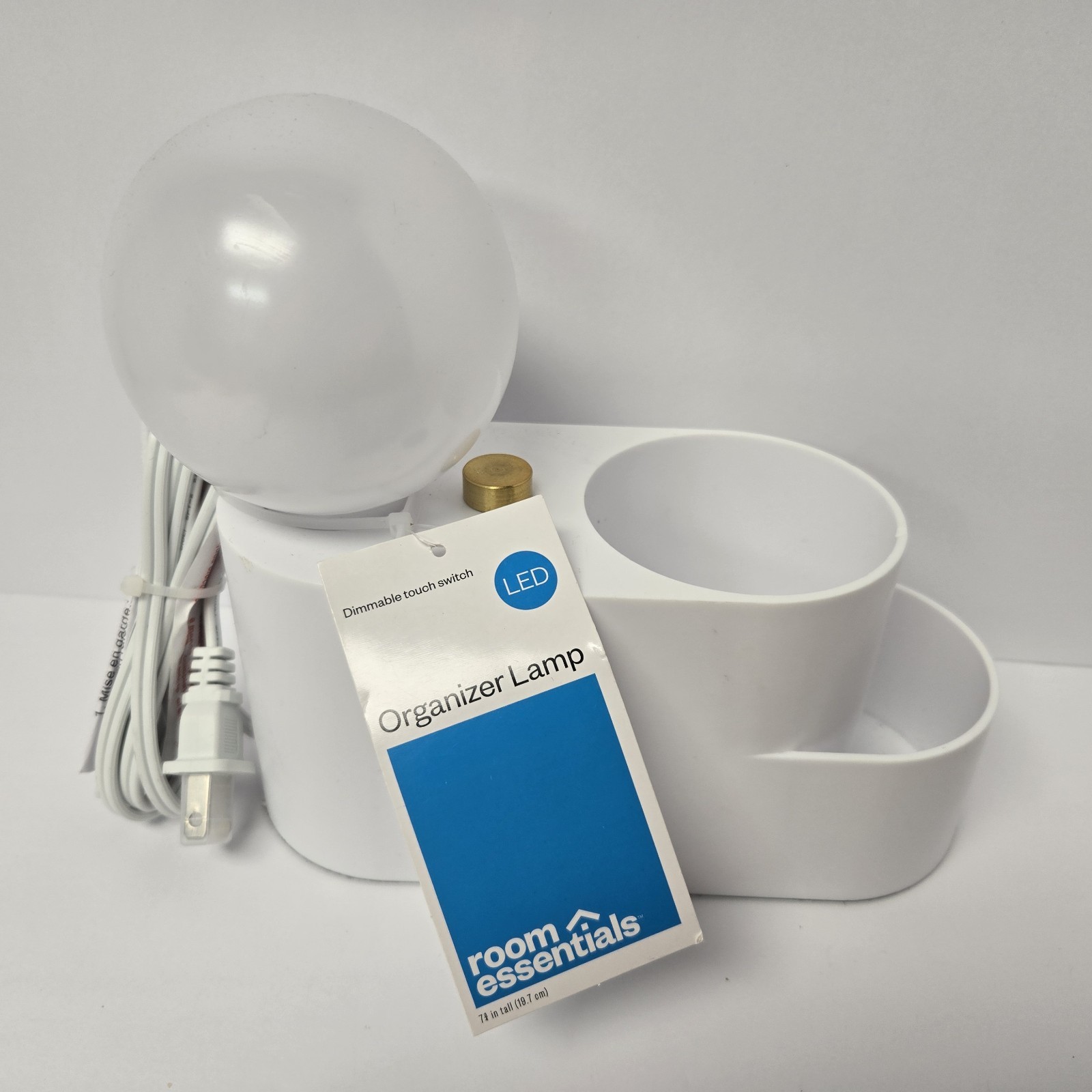 NEW Orb Light Organizer- Touch Table Lamp – Room Essentials™ Clean White