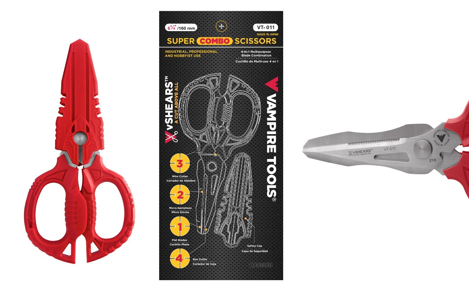 VT-011 vSHEARS Super Combo Scissors Heavy Duty by Vampire Tools