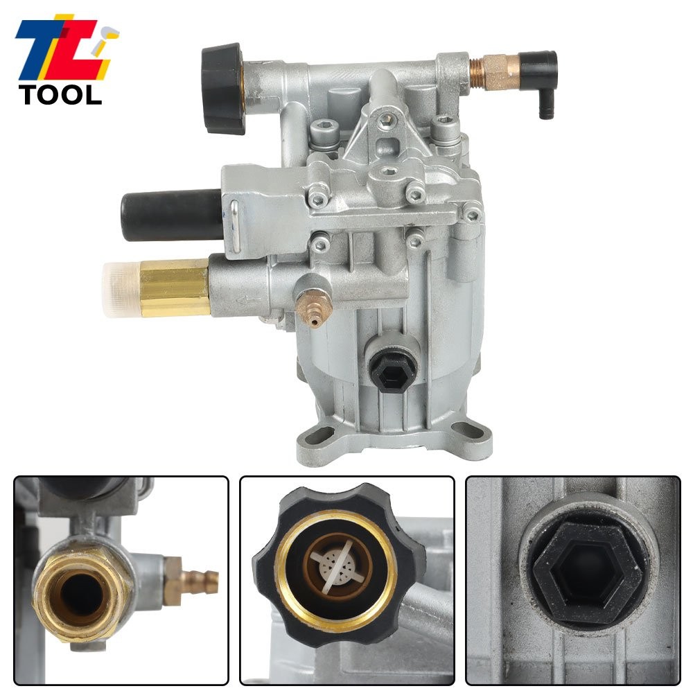 Pressure Washer Pump Horizontal 3/4″Shaft – MAX 3000 PSI Oil Sealed 2.5 GPM