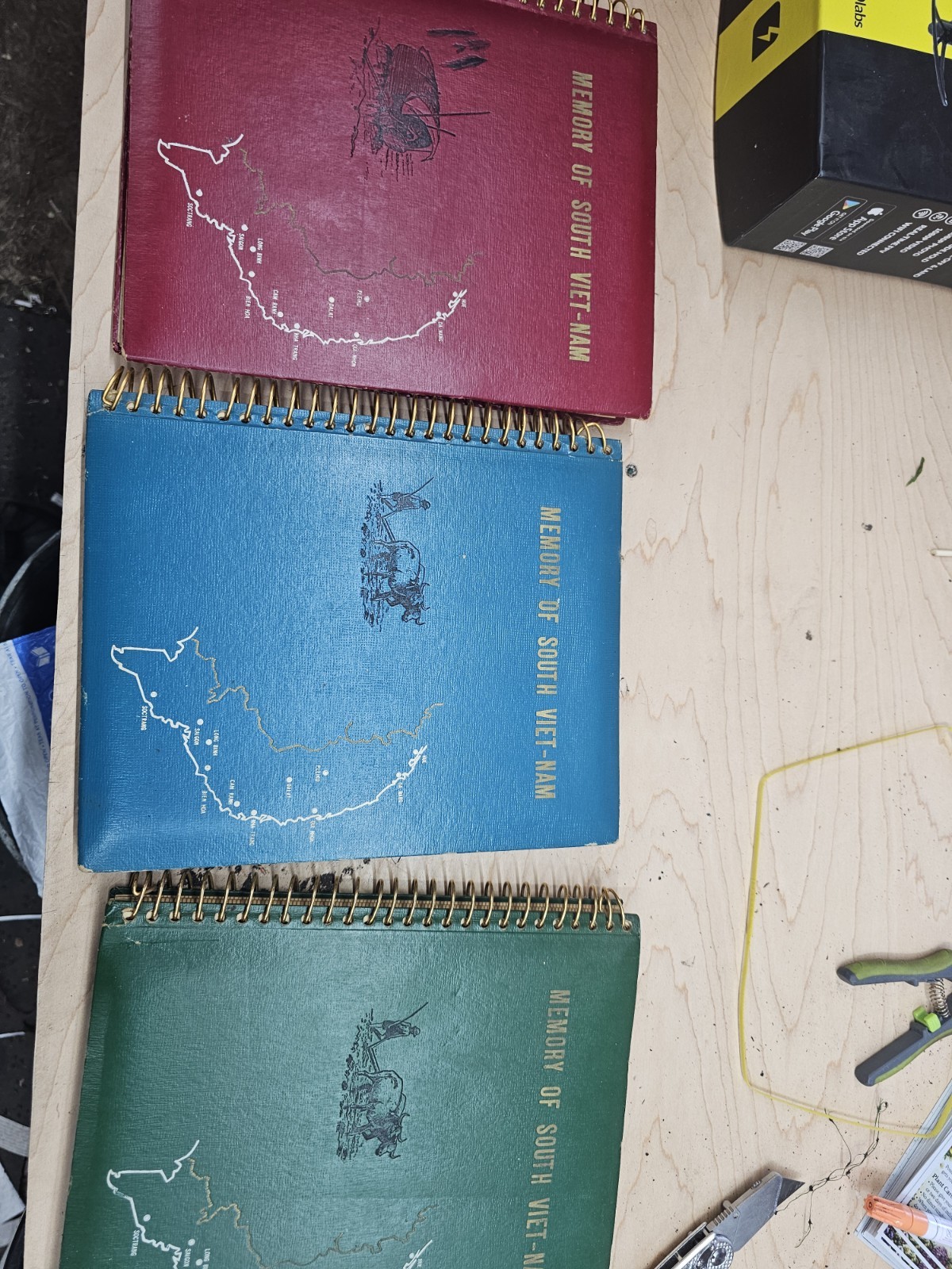 Boxh ​​​vietnam War Photo Albums Tanks Military Choppers Army One Of A Kind