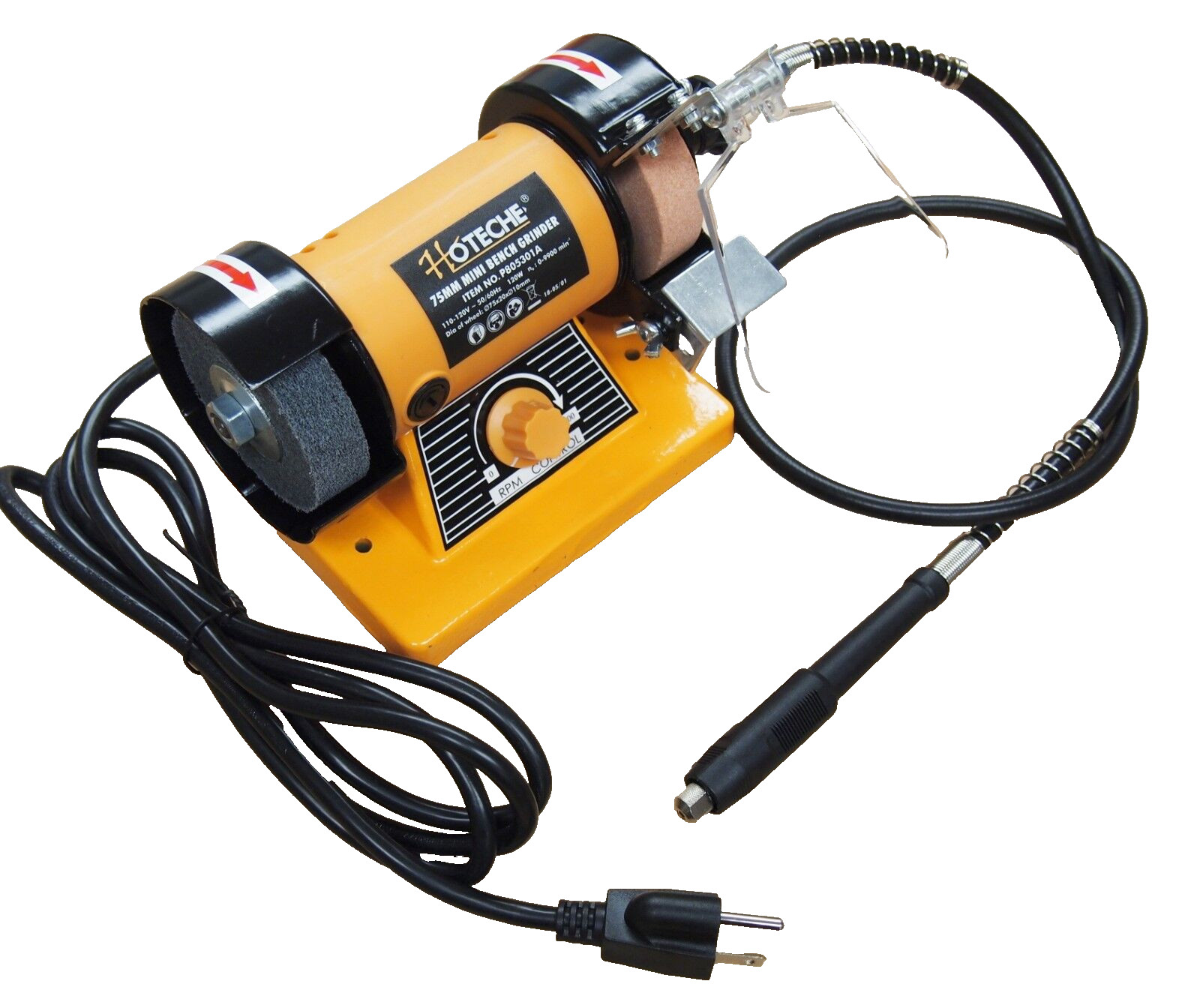 Mini Bench Grinder 3″ Variable Speed Rotary Flex Shaft P805301A