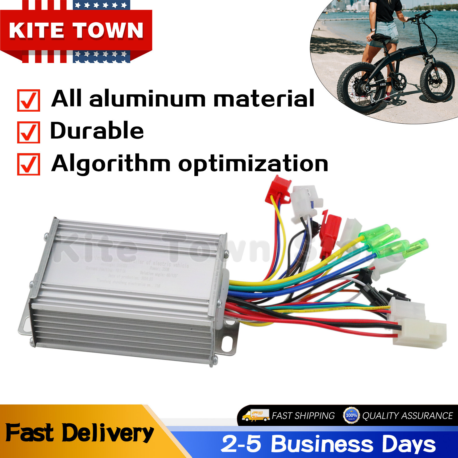 48V 500W Electric Bicycle E-bike Scooter Brushless DC Motor Speed Controller