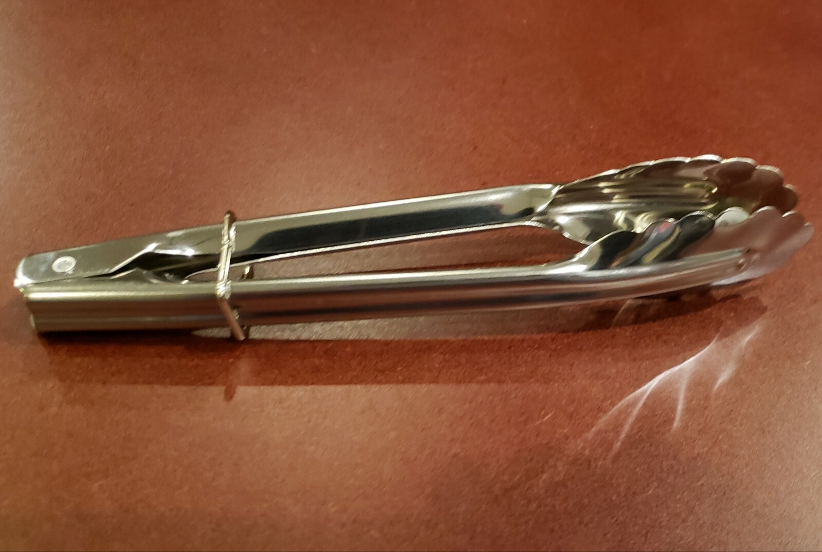Delta Airlines stainless steel bread tongs with spring & clip for locking NEW