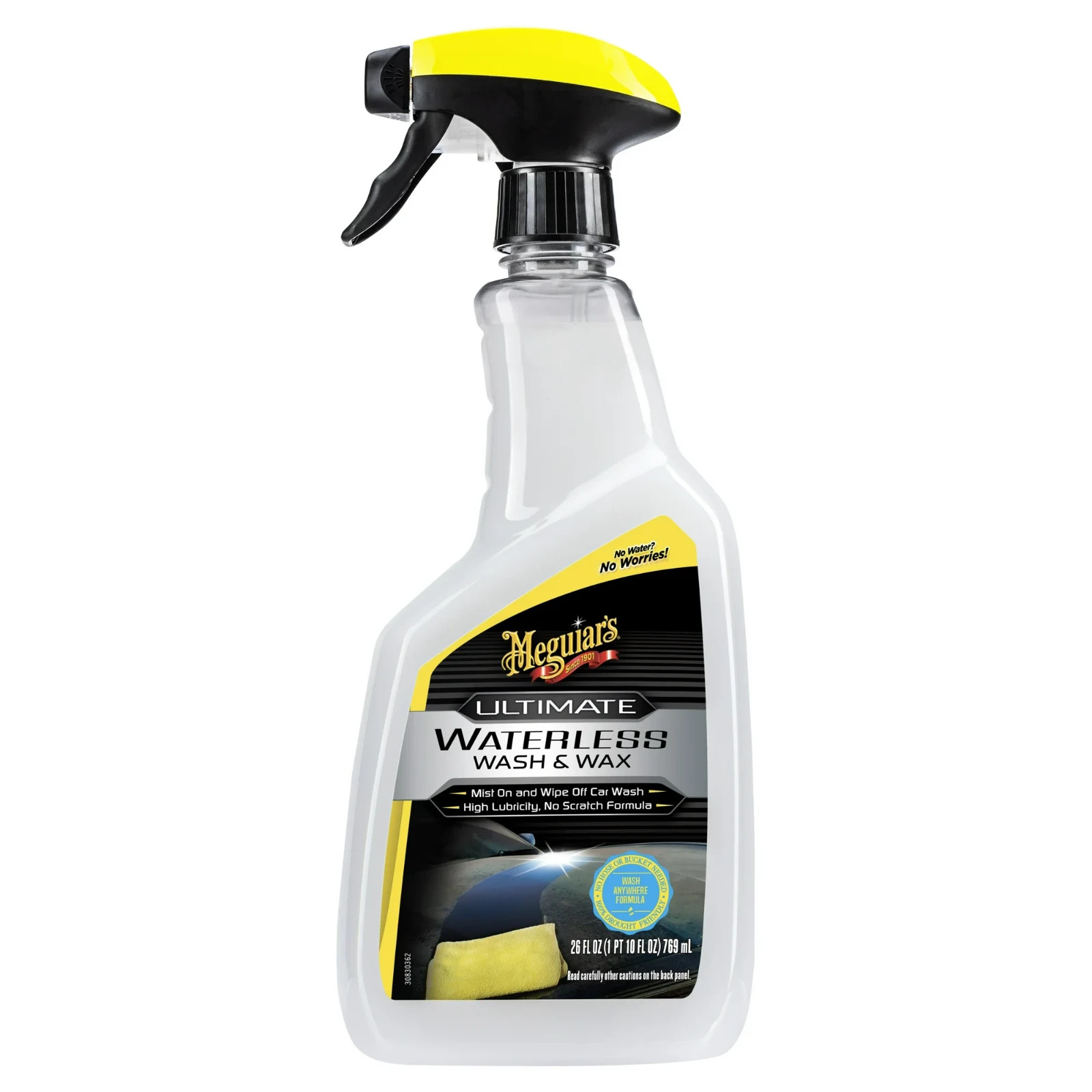 Meguiar’s Ultimate Waterless Wash & Wax Spray, G3626, 26 oz