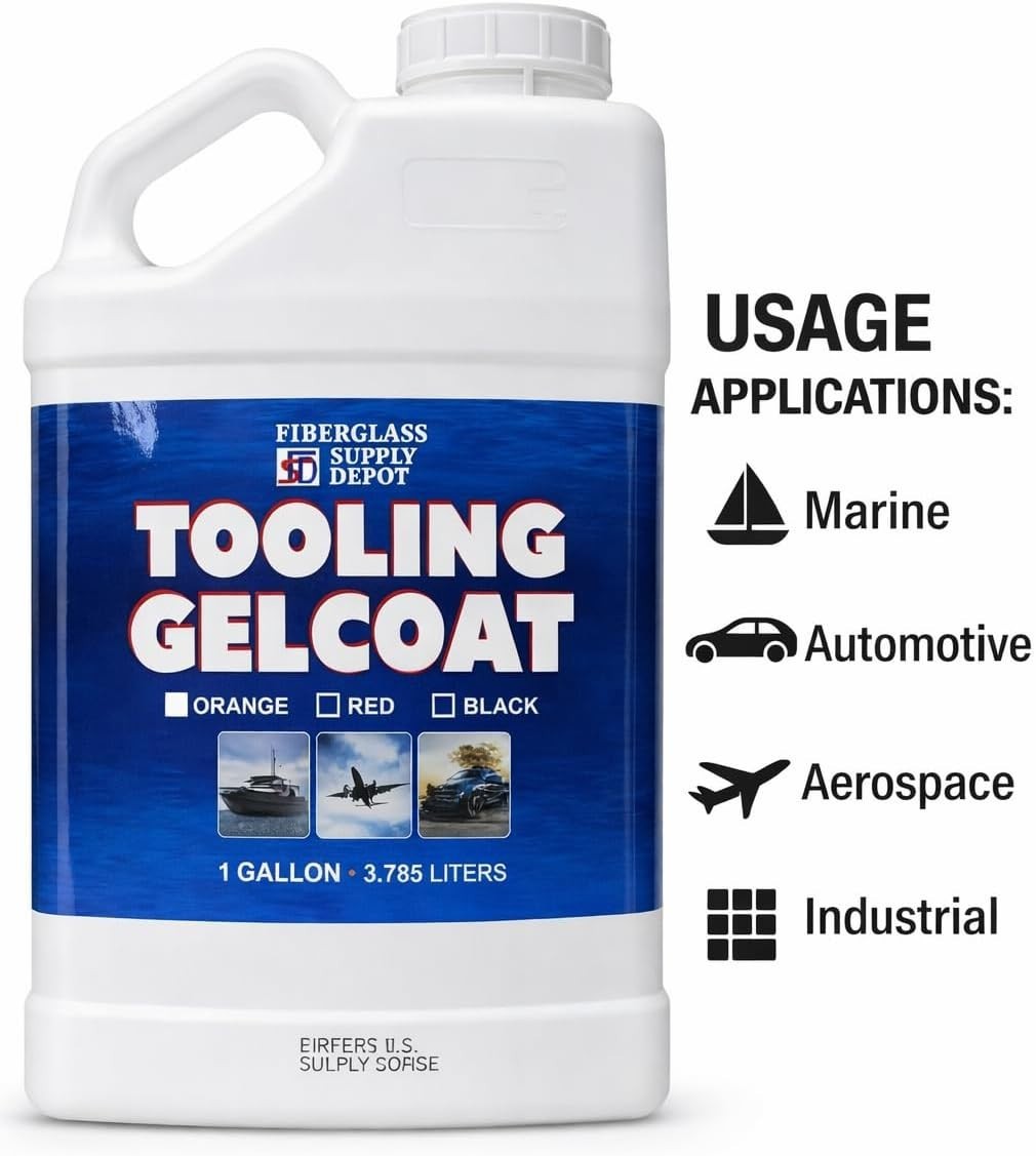 FSD Orange Tooling Gelcoat Gallon with 60cc Hardener (MEKP)