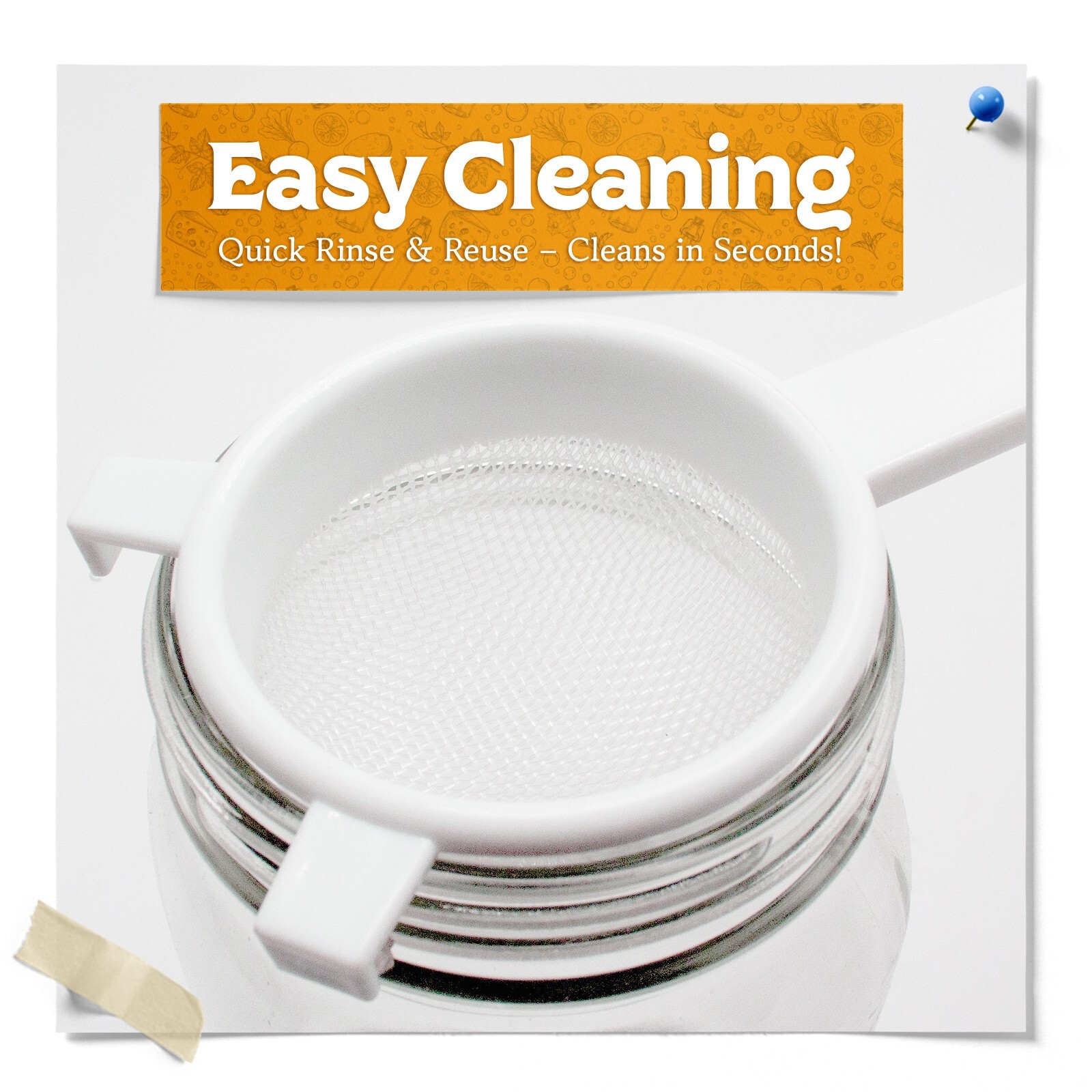 Fermentaholics Fine Mesh Strainer For Liquids Food Strainer Water Kefir 2pk
