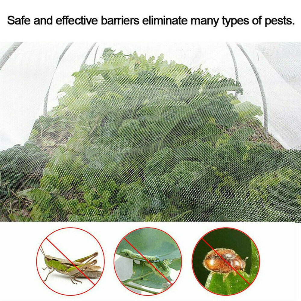 20- 200FT Mosquito Garden Bug Insect Netting Barrier Bird Net Plant Protect Mesh