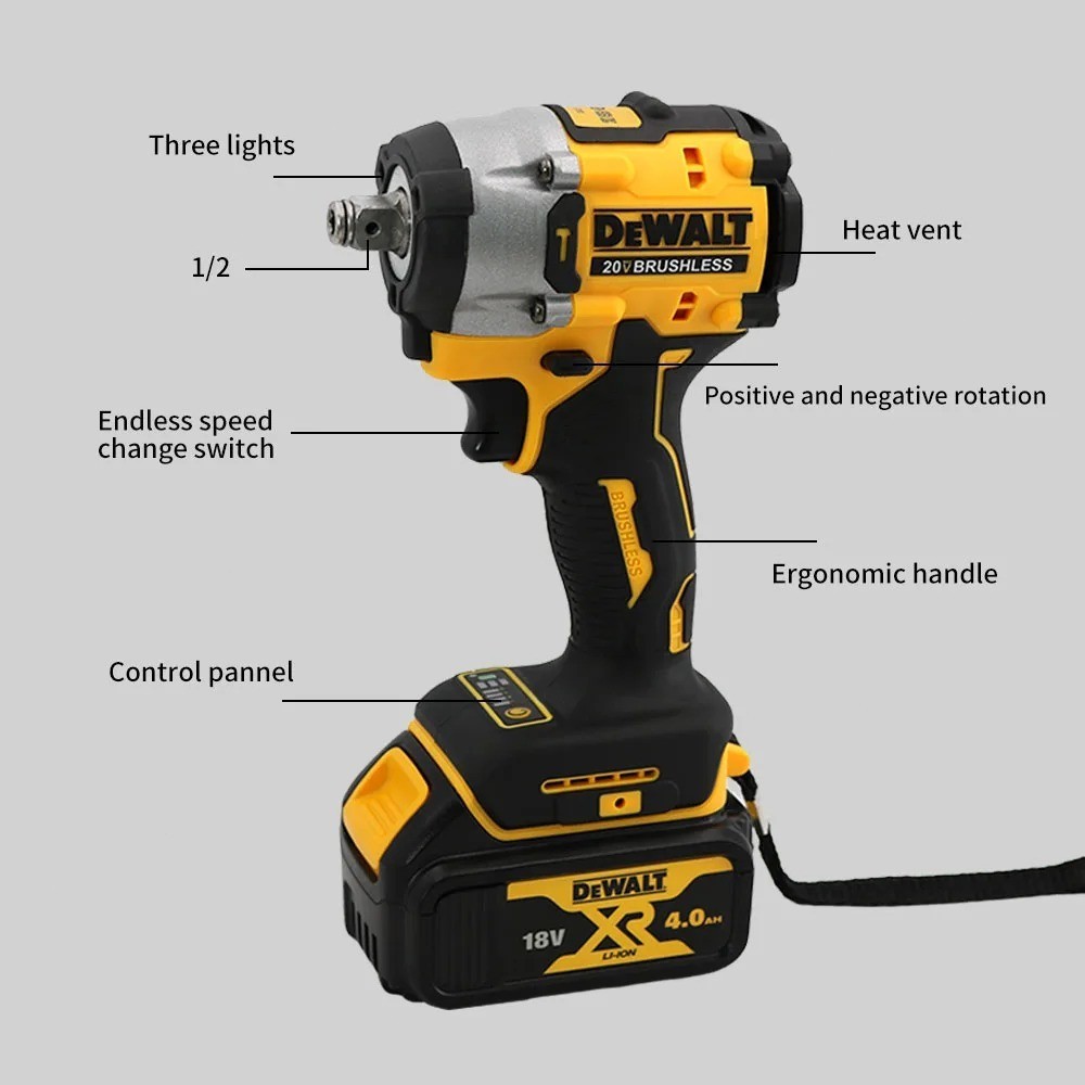 DEWALT DCF921B 20V MAX 1/2 Brushless Cordless Impact Wrench Tool Only New