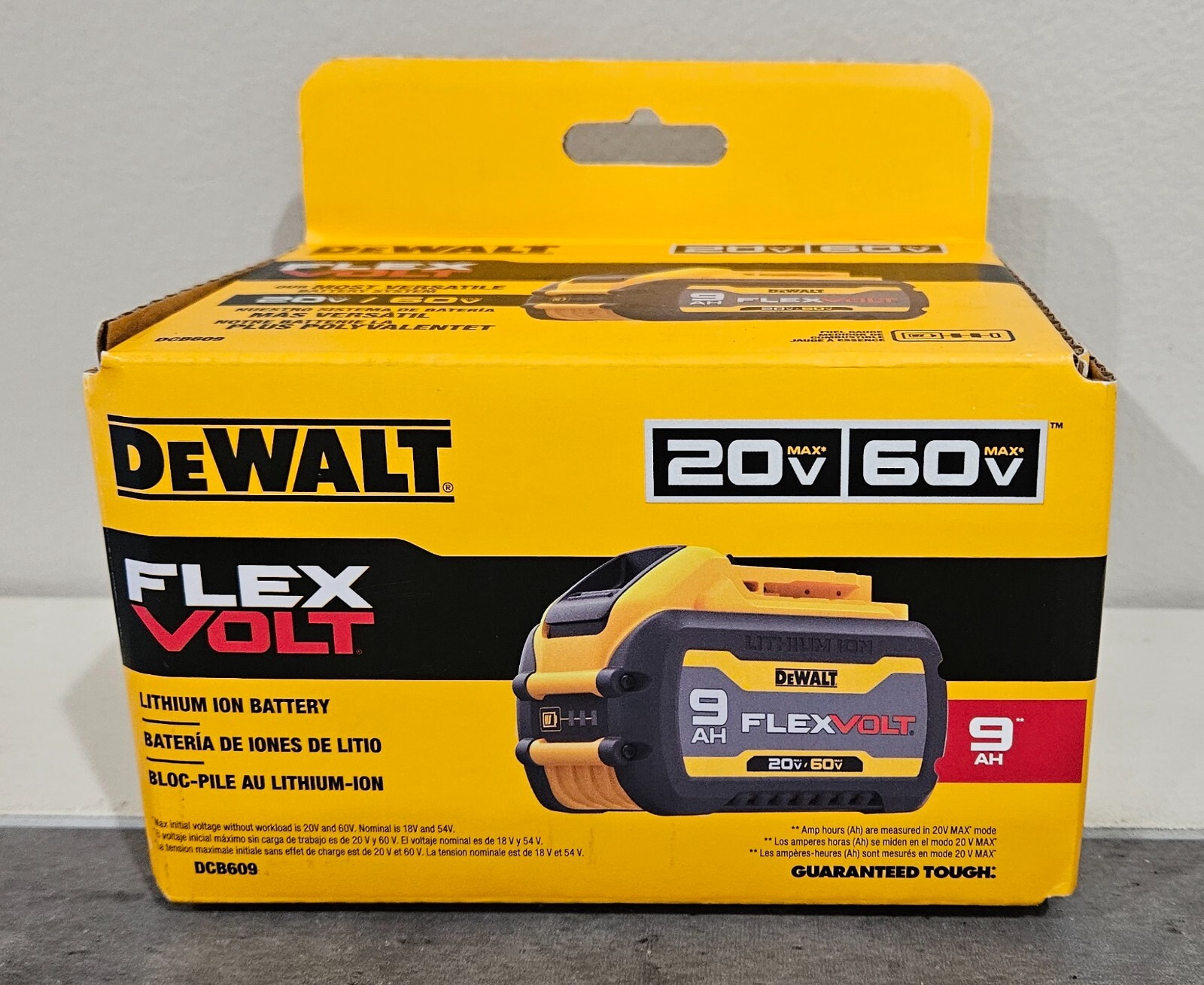 DeWALT DCB609 FlexVolt 20V / 60V MAX 9.0Ah 9 AH Lithium-Ion Battery 2024