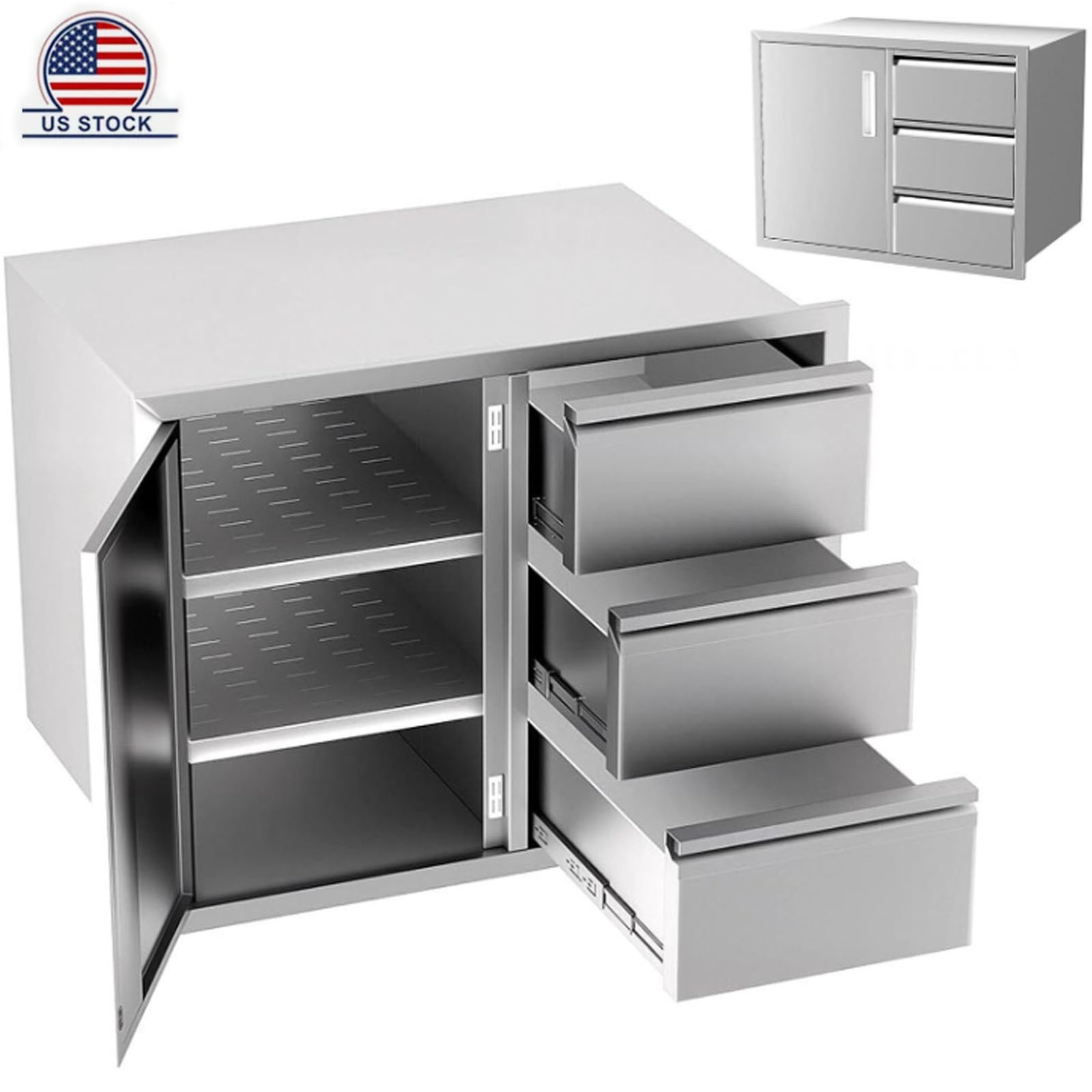 304 Stainless Steel Access BBQ Island Kitchen BBQ Door Outdoor Kitchen Drawers