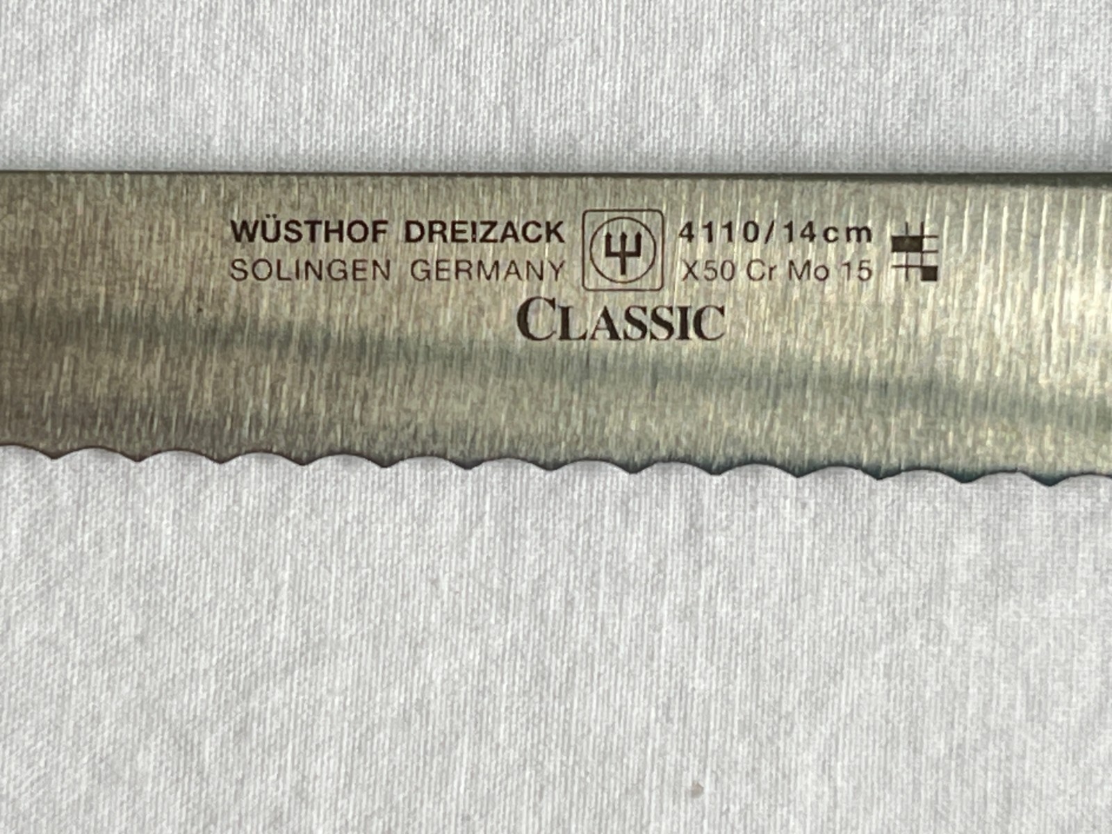 Wusthof Classic 5″ Serrated Utility Knife 4110 14cm Germany READ