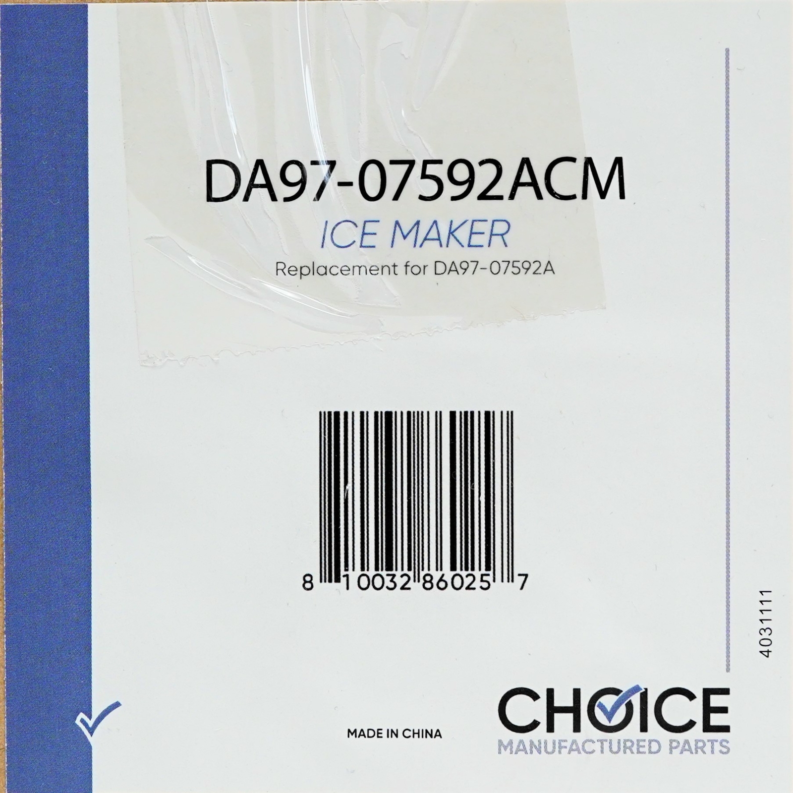 DA97-07592A for Samsung Refrigerator 12 Wire Icemaker Assembly