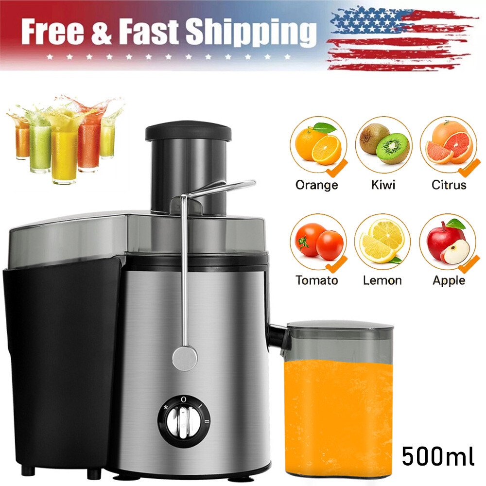 800W Electric Juicer Fruit Vegetable Blender Juice Extractor Citrus Machine New