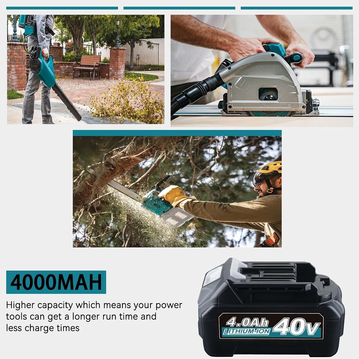 2Pack 40 Volt 4Ah Lithium Battery For Makita BL4025 BL4040 BL4050 XGT Battery US