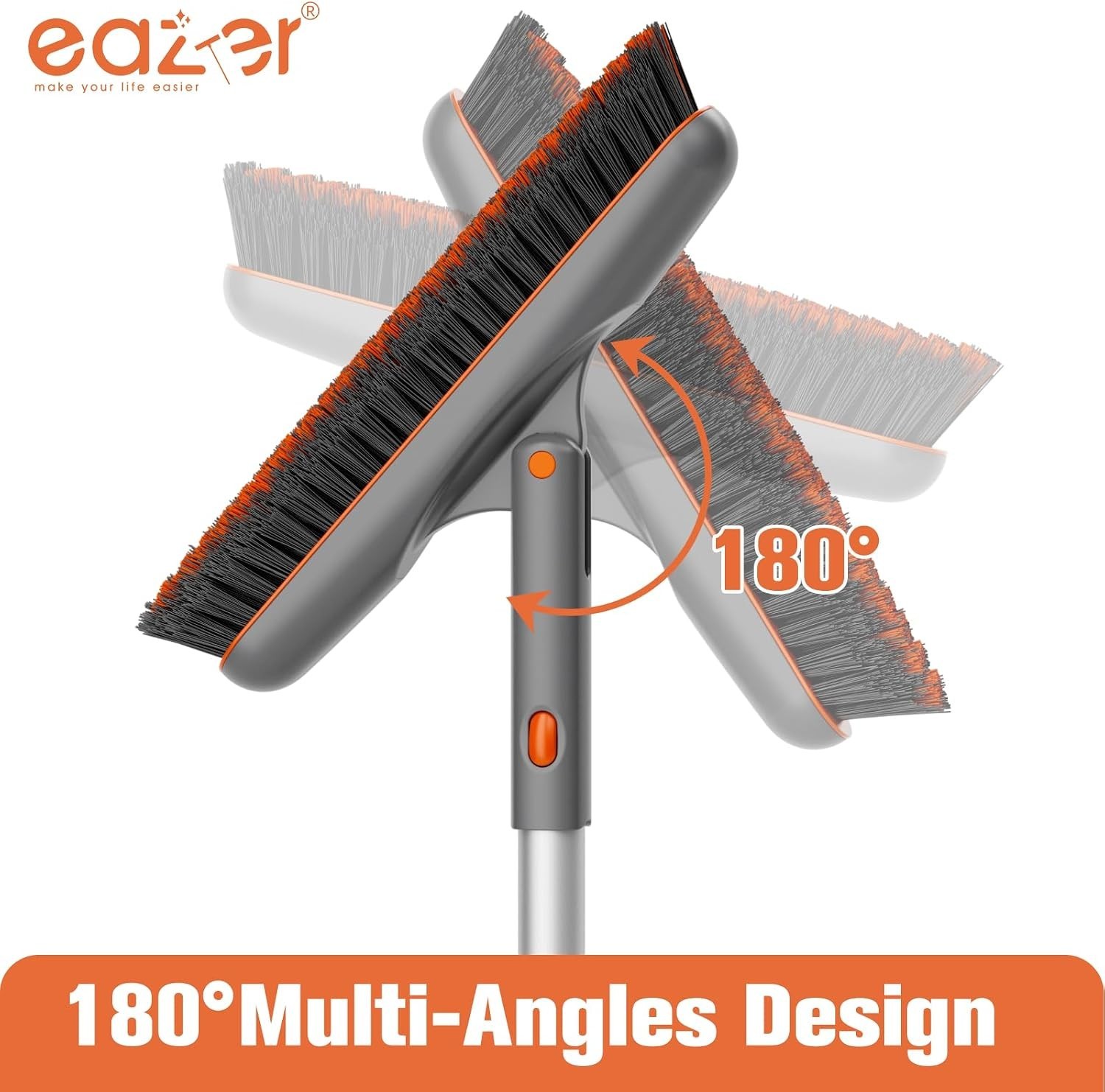 Eazer Grout Brush – Original Head,EAB02-H,180°Rotation Tile Grout Cleaning Tool,