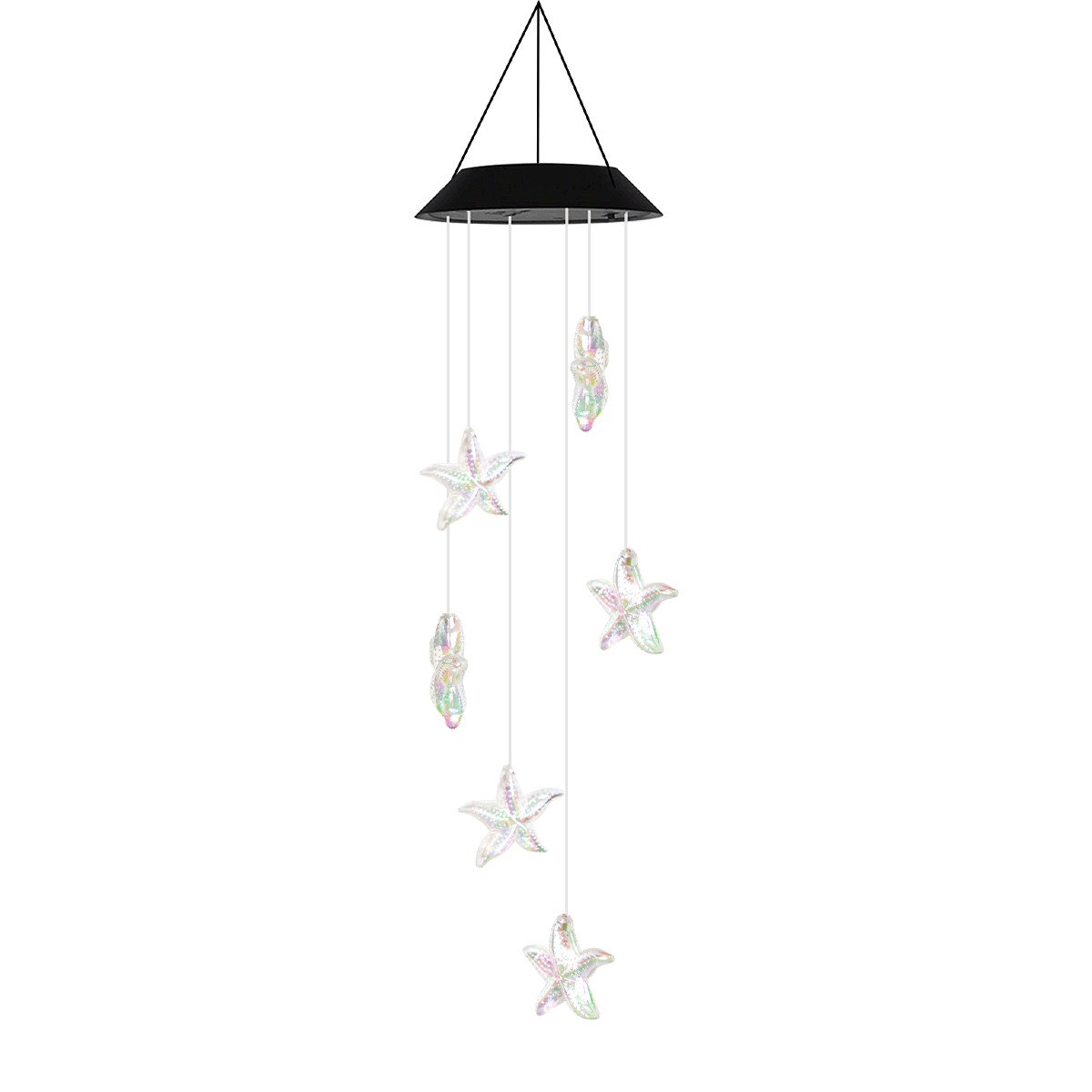 Solar LED Wind Chimes Colour Changing Lights Hanging Light Garden Outdoor Decor