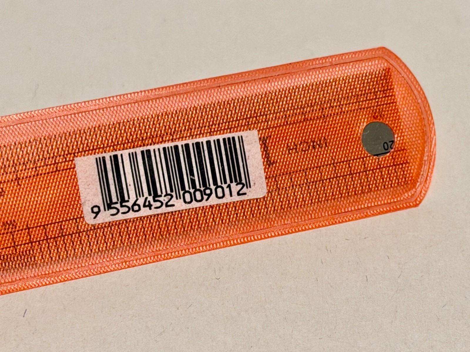 Hippo Malaysia Stainless Steel Pocket Ruler 6 Inch Orange Sleeve