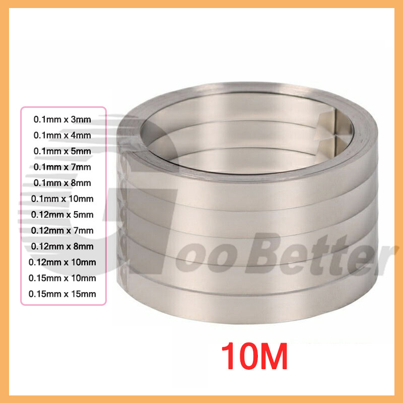 Pure Ni Nickel Steel Strip Tape Li 18650 Battery Spot Welding 0.1,0.12,0.15mm