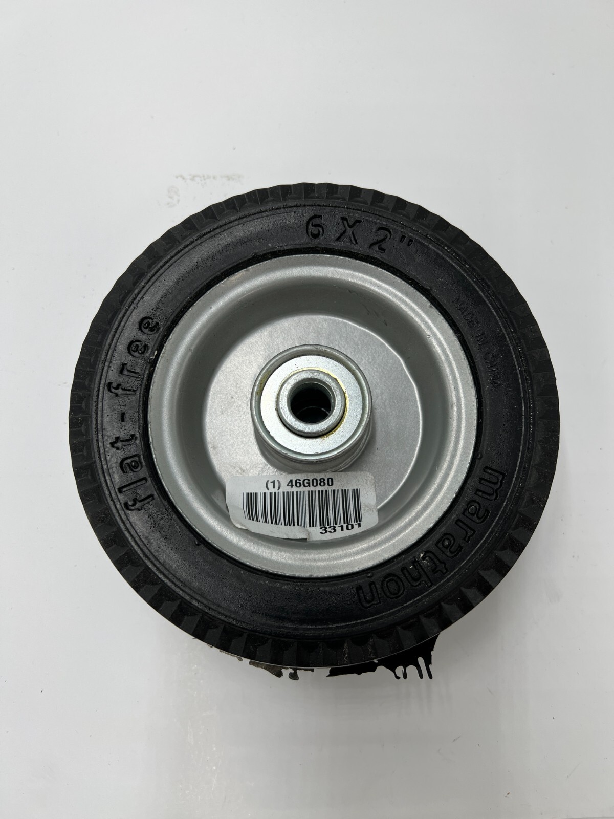 (QTY 2) MARATHON Flat-Free Polyurethane Foam Wheel 6-1/8″ 46G080 33101
