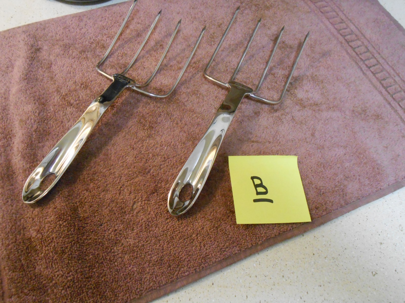 ALL-CLAD Stainless Steel Turkey Lifters (Set of 2) CLEAN & SHINY!—B