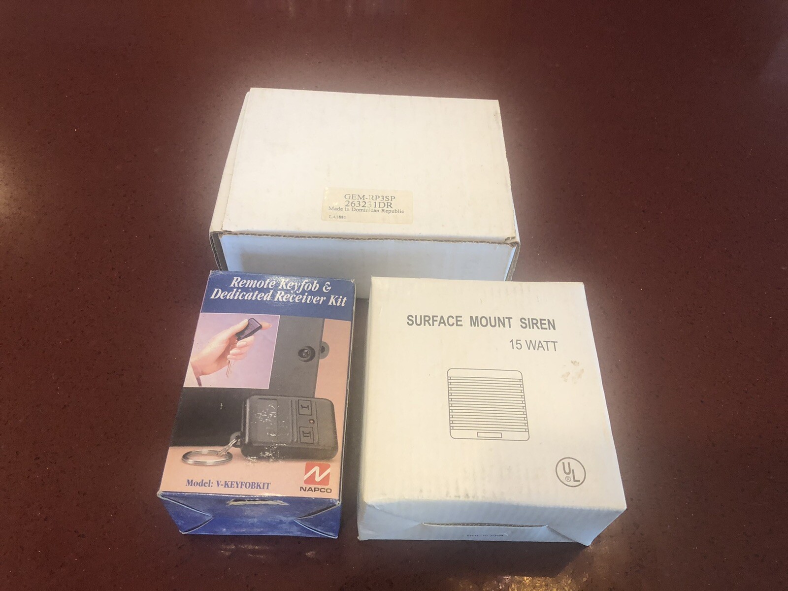 NAPCO GEM-RP3SP 263231DR Gemini Keypad /w V-KEYFOBKIT Remote & NL15DSS Siren