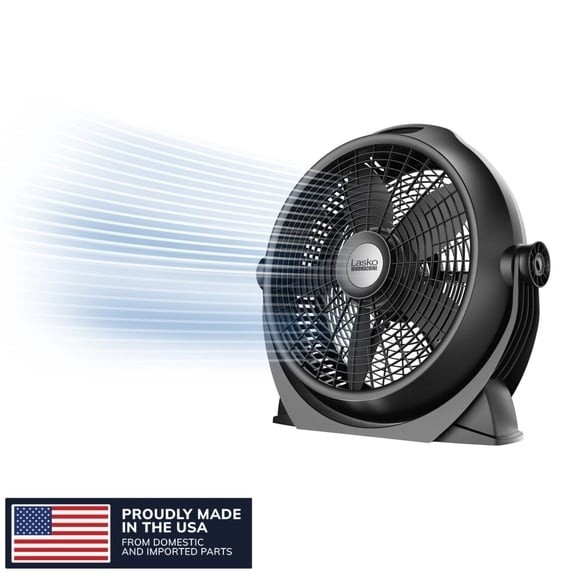 “Lasko WindMachine 20″” Large Floor Fan with Pivoting Head for Whole Room Coolin