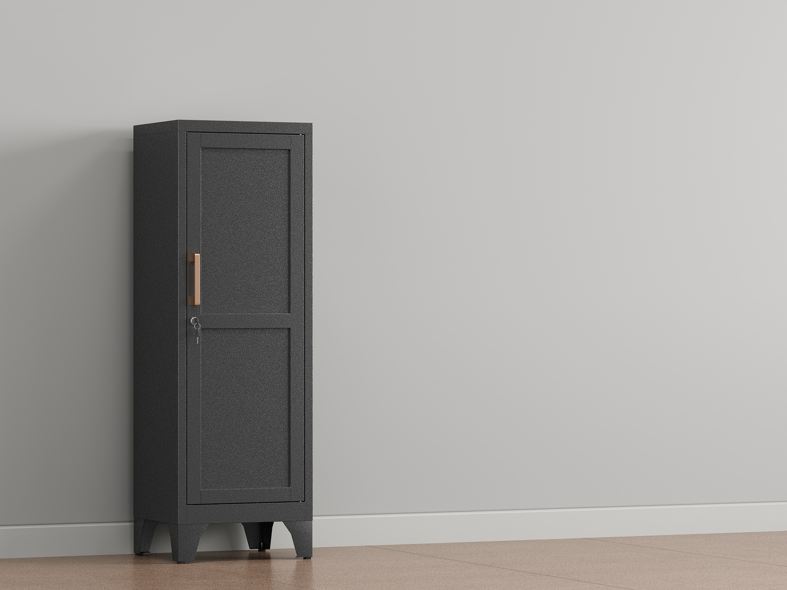 Kitchen Pantry Storage Cabinet, Lockable Metal Cabinet with Shelves Storage Unit