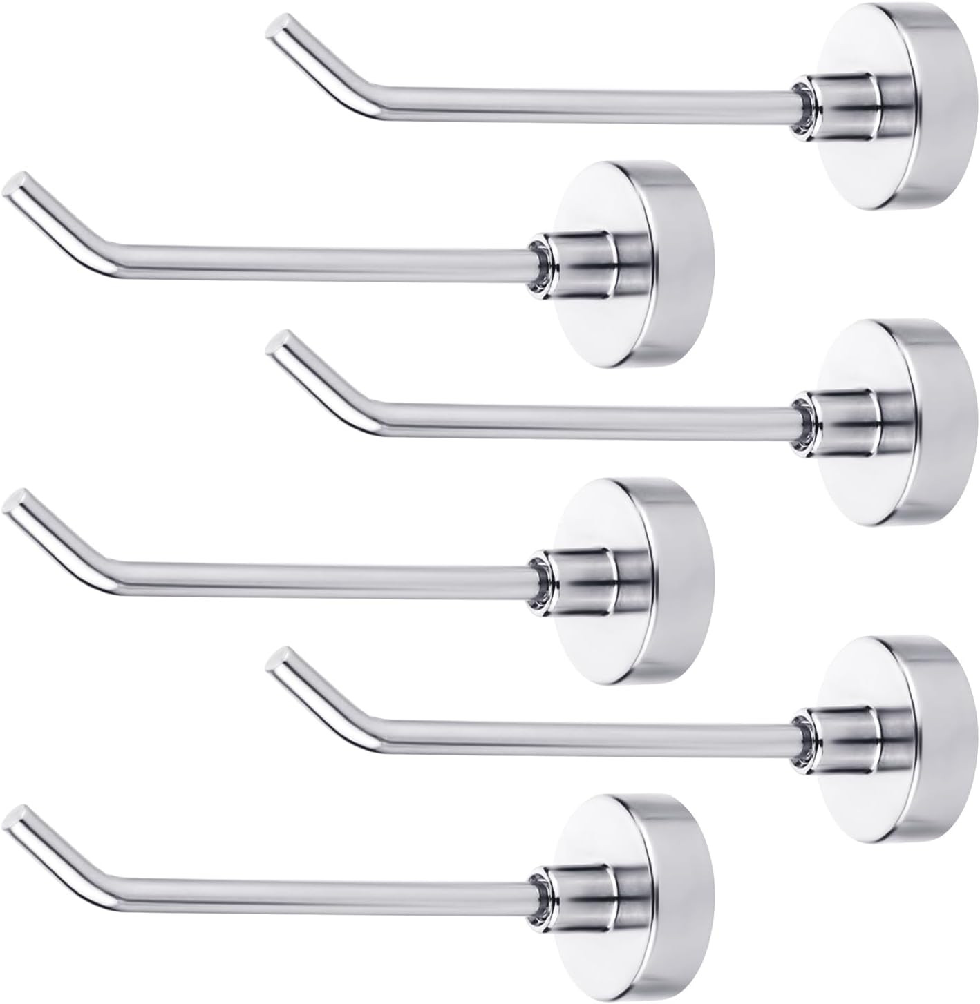 6Pcs Magnetic Hooks, 1.7 Lb Heavy Duty Magnet Hooks 3 Inch Long Magnetic Hook…