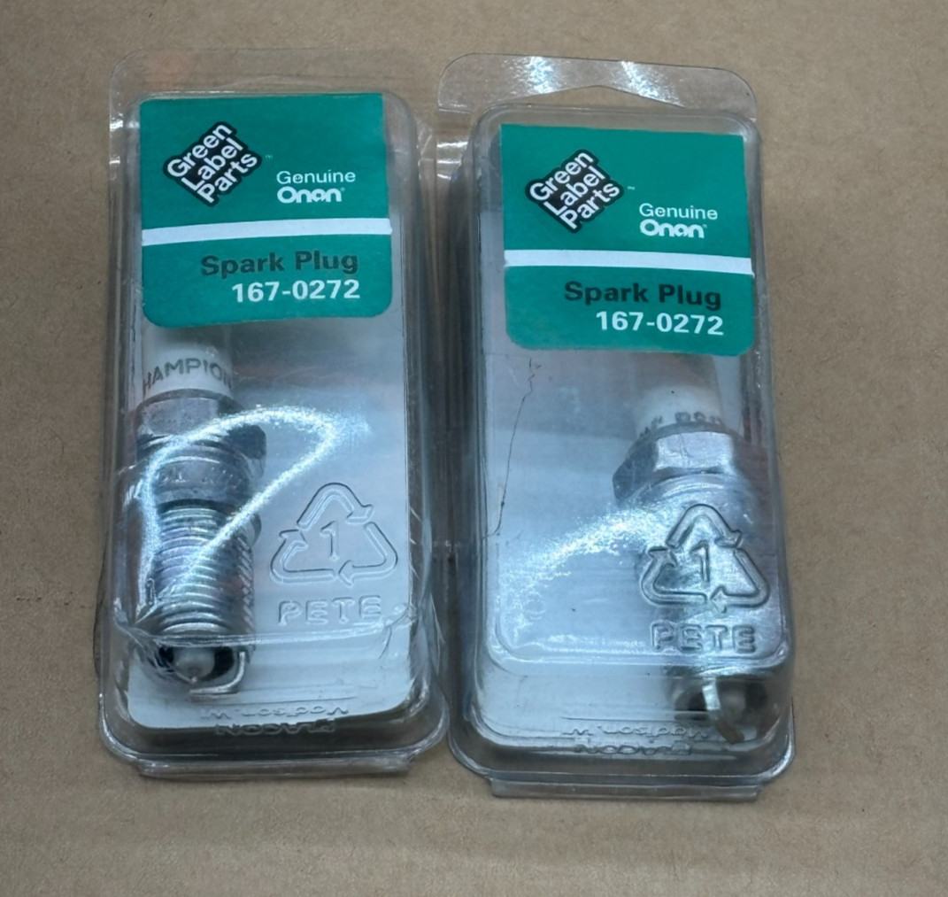 Lot of 2x Onan 167-0272 Replacement Spark Plug P B Series for Generator