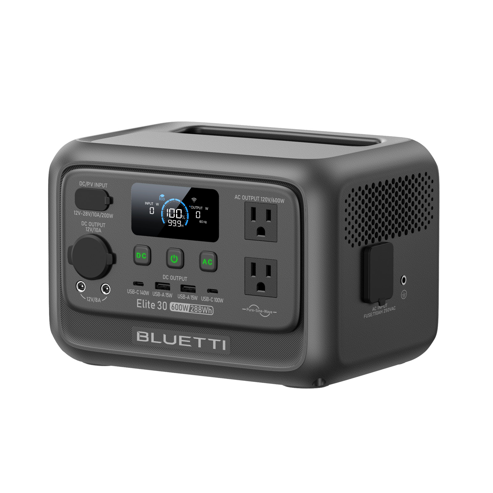BLUETTI Elite 30 V2 600W 288Wh Portable Power Station for Camping/Road Trip