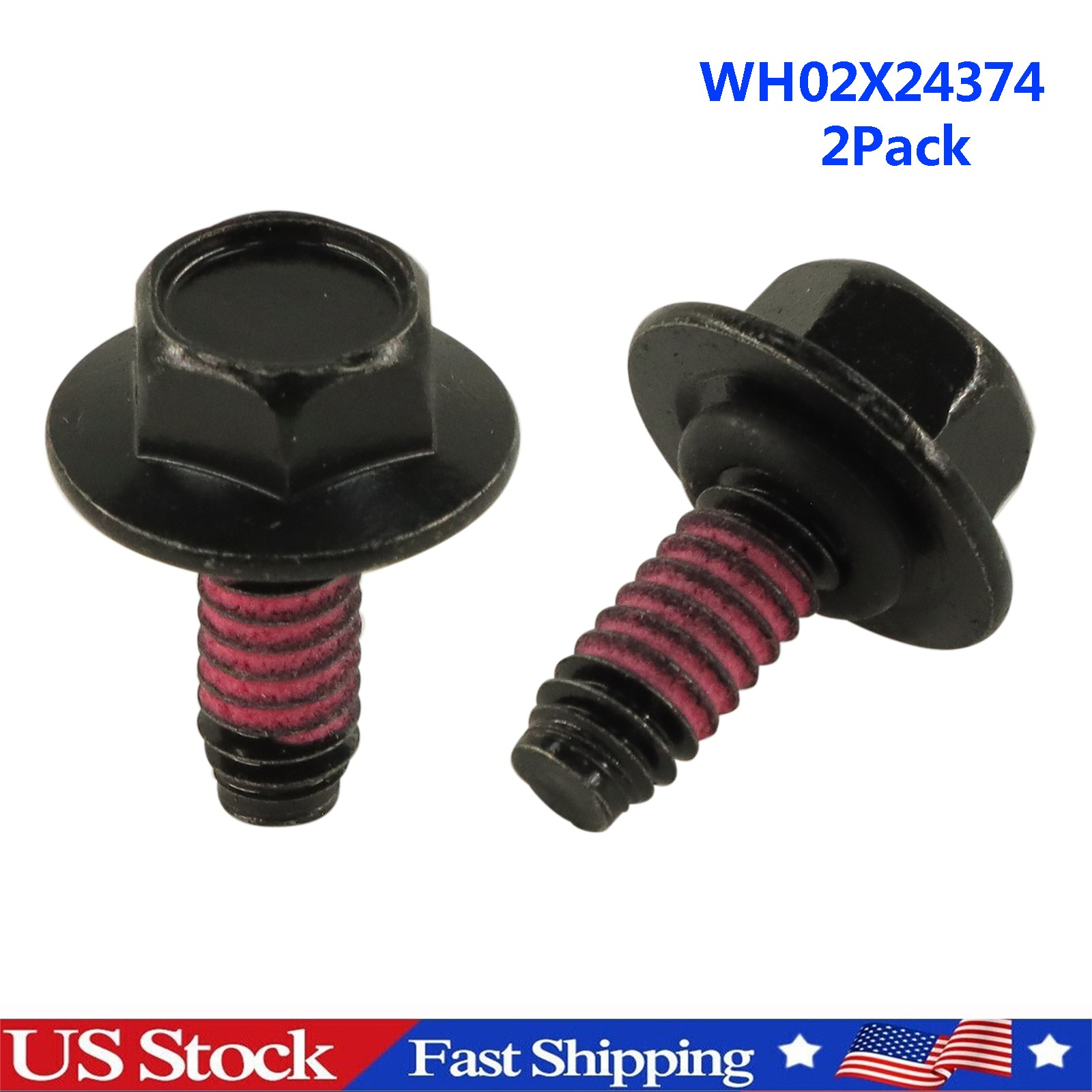 2Pack for GE Washer Washing Machine Screw WH02X24374