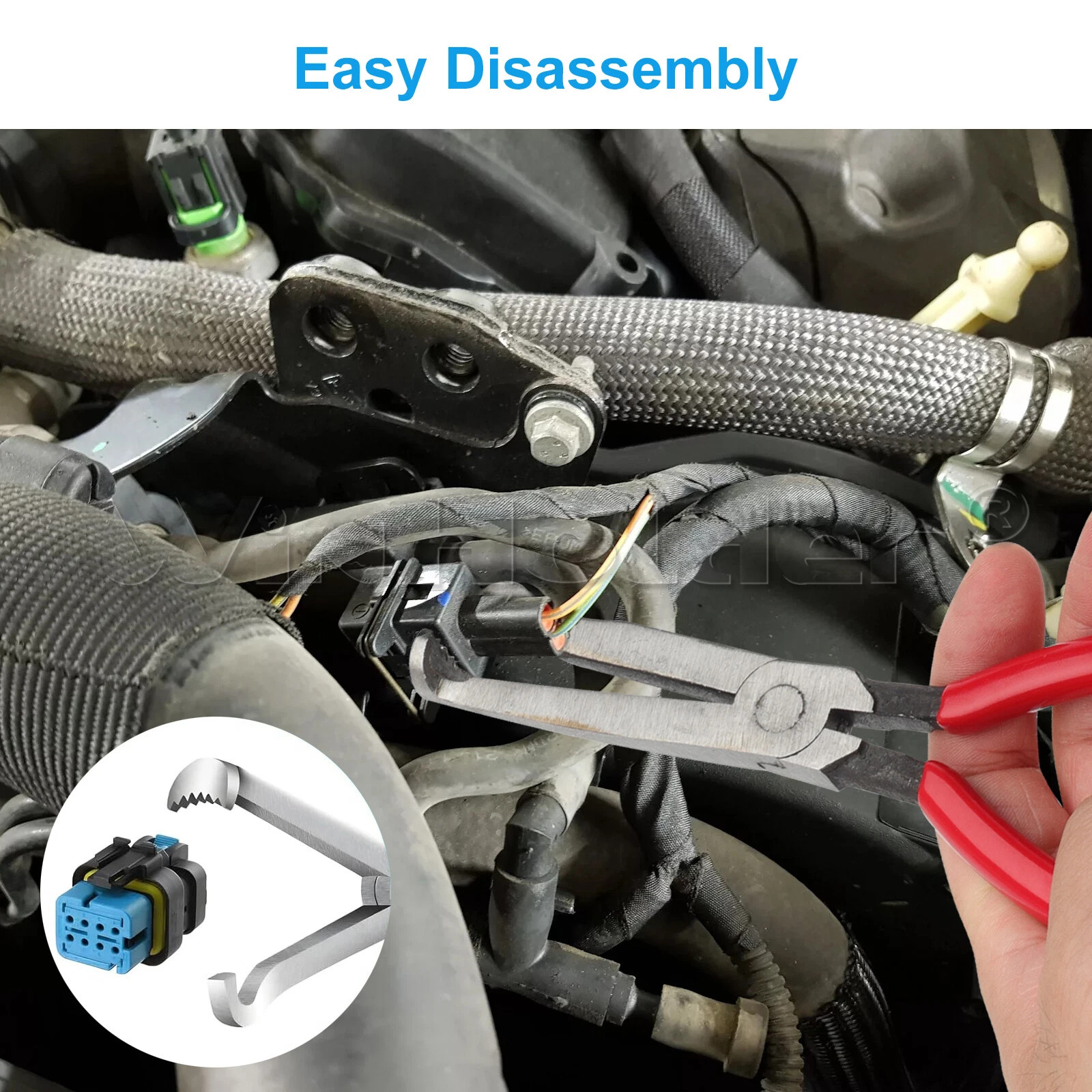 Electrical Disconnect Pliers 60° Automotive Electrical Connector Separator US