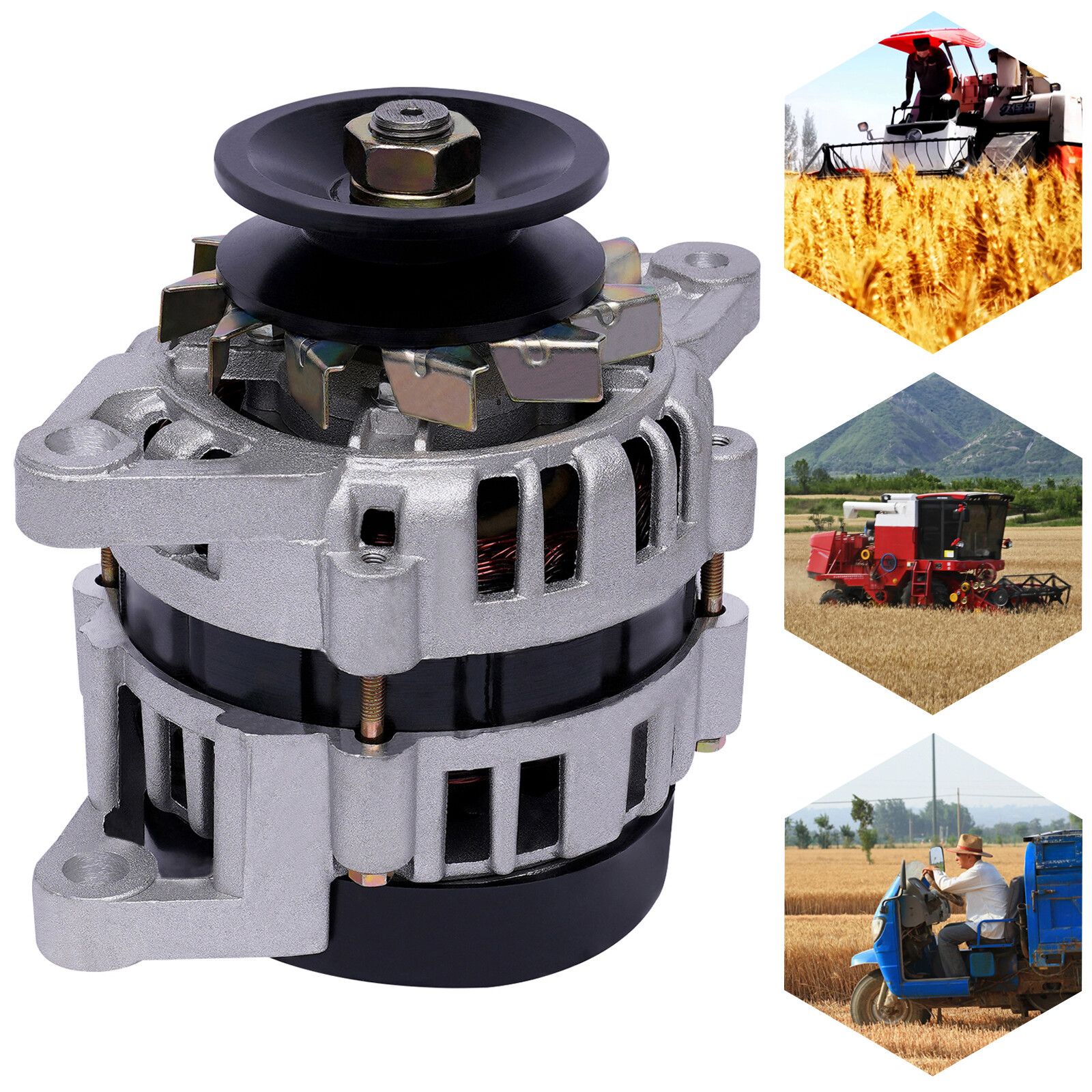 2000W Brushless Permanent Magnet Generator DC PMA Low Rpm Alternator Charging US
