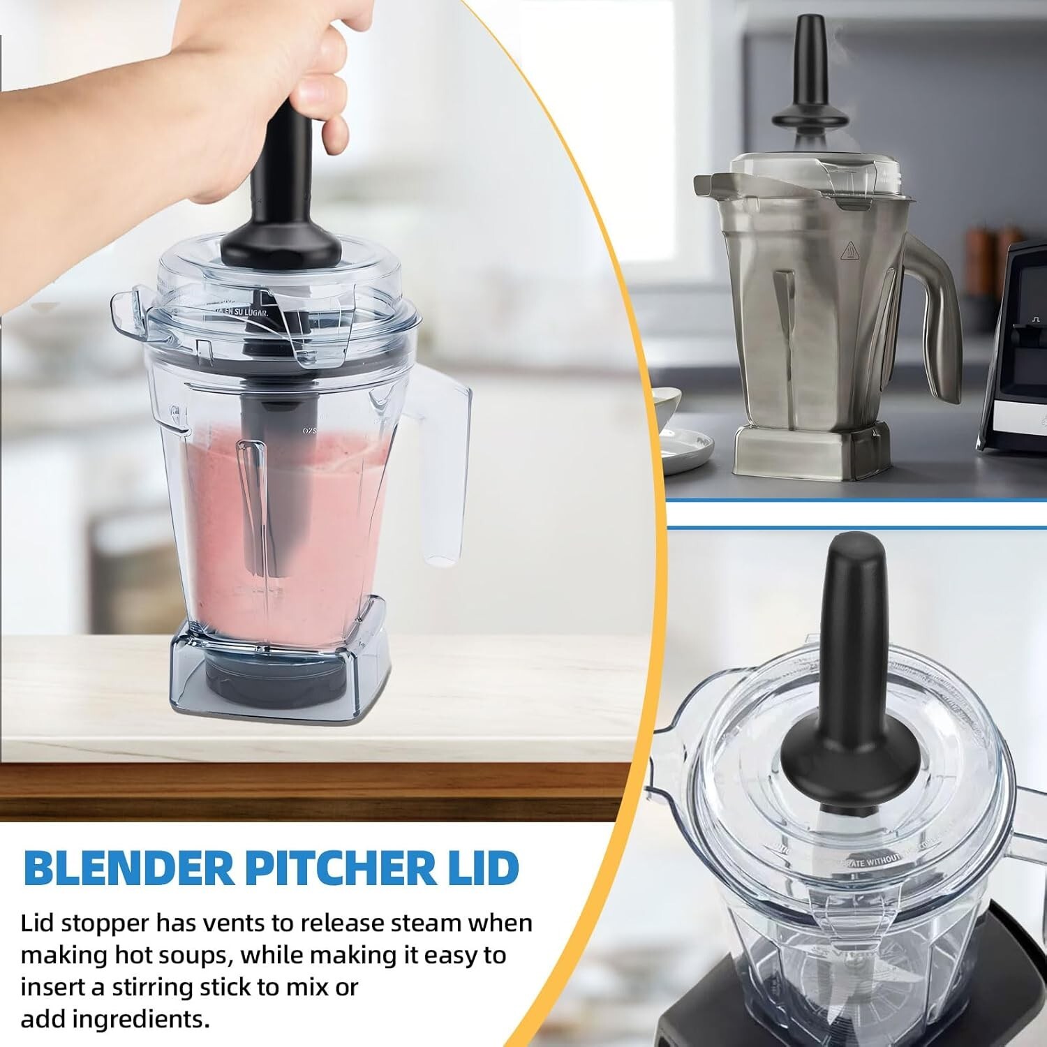 Replacement 48 oz Pitcher Lids for Vitamix Stainless Steel Container Ascent