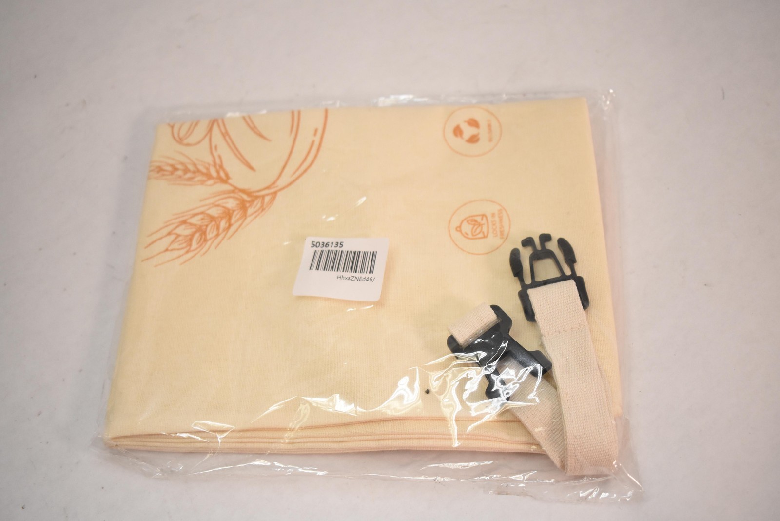 Beeswax Bread Bags Large 20×11 Beige Cotton Lunch Reusable Easy Clean Eco
