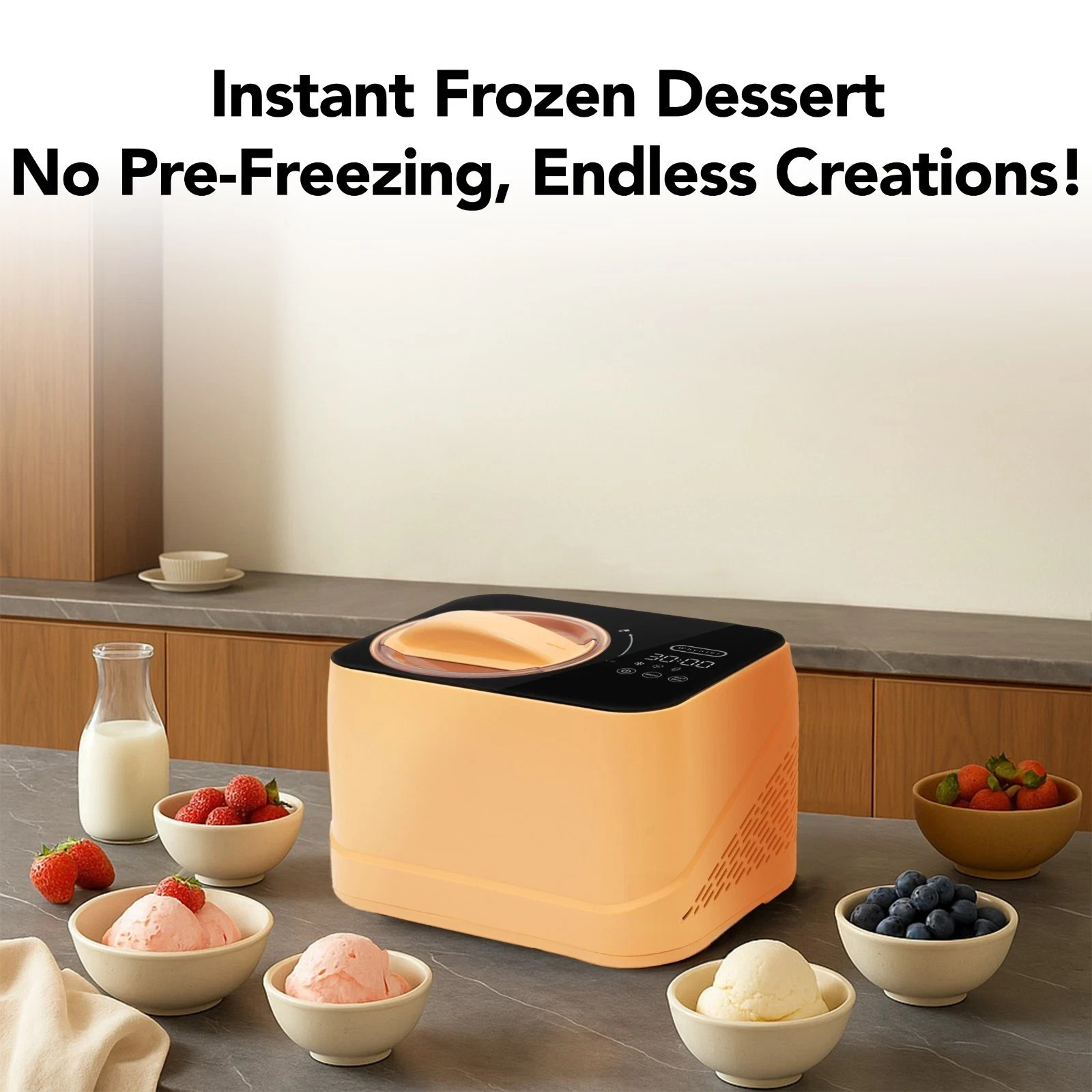 Whynter ICM-080-HP 0.8 Quart Compact Personal Automatic Ice Cream Maker