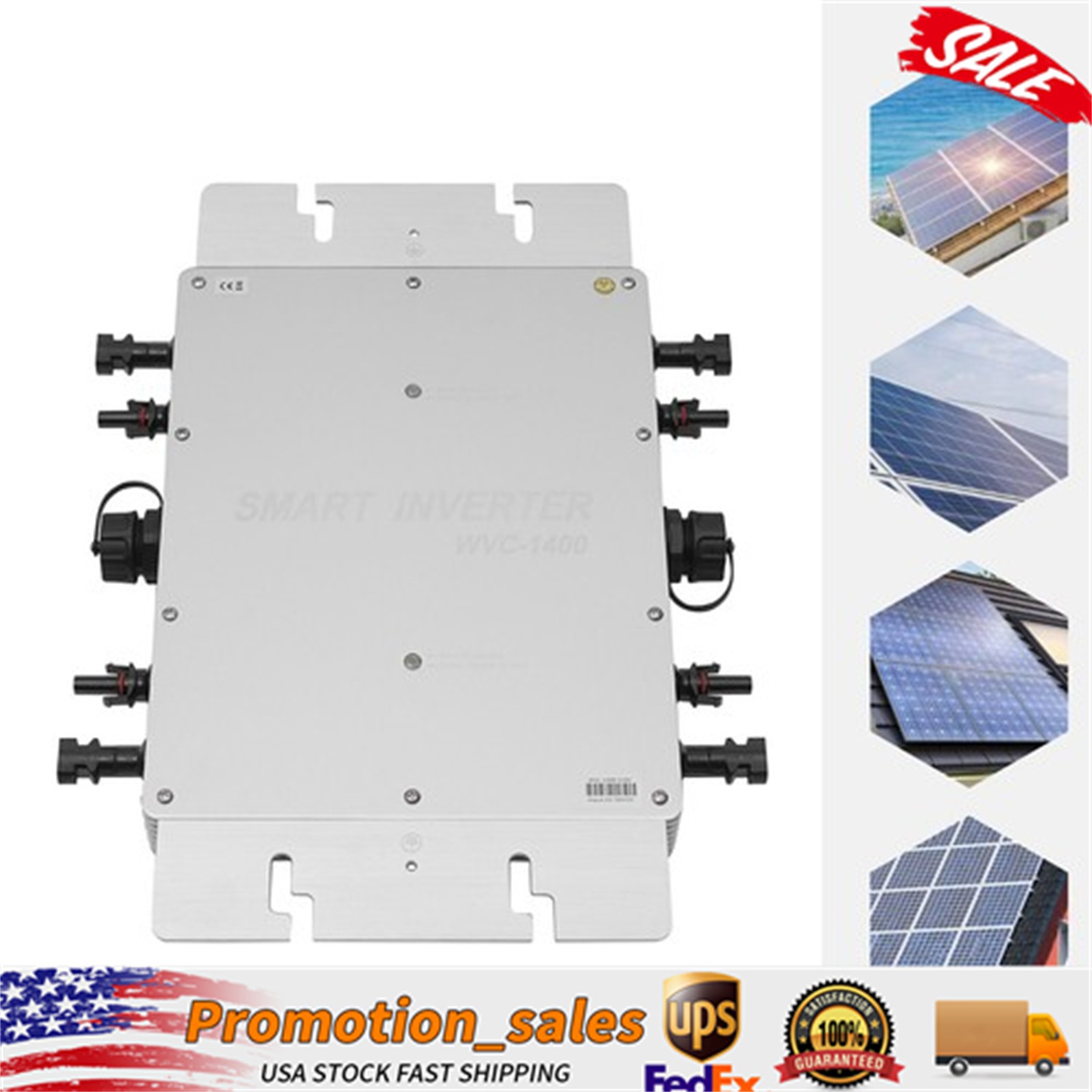 MPPT Grid Tie Smart Solar Micro Inverter 1400W Grid Tie & DC to AC 110V